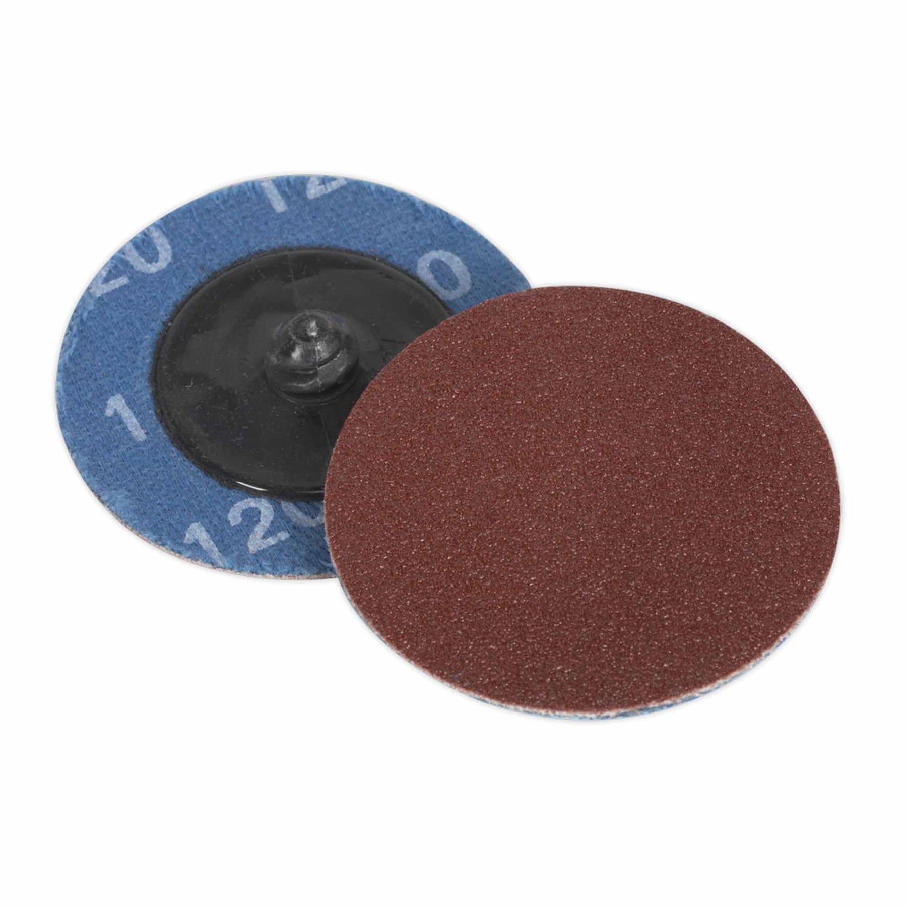 Sealey Quick-Change Sanding Disc 75mm 120Grit Pack of 10