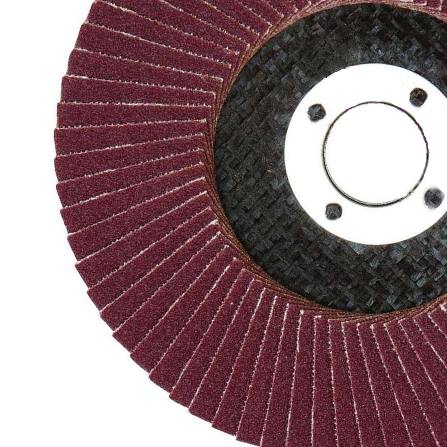115mm 4.5'' 60 Grit 10 PCAngle Grinder Aluminium Oxide FLAP DISCS Grinding Wheel