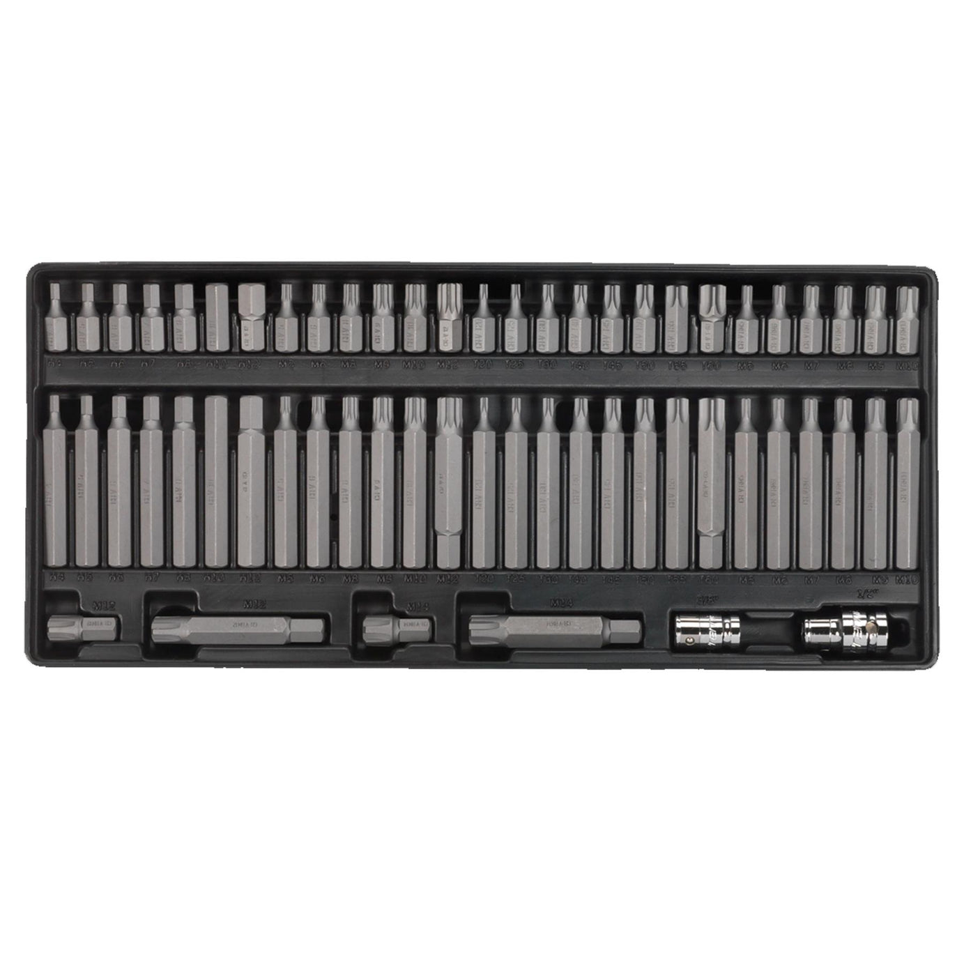 Sealey Tool Tray with Security TRX-Star/Hex/Ribe/Spline Bit Set 60p