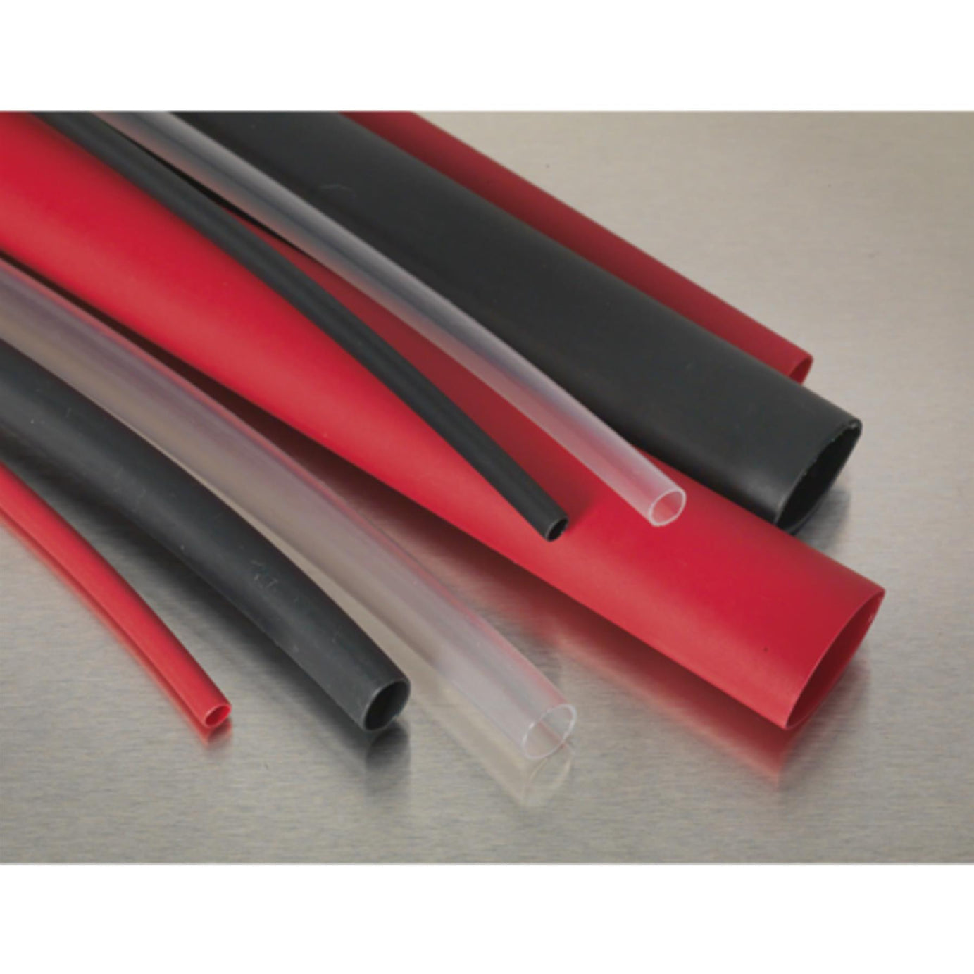Sealey Heat Shrink Tubing Asstmt 72pc Mixed Colours Adh Lined 200mm
