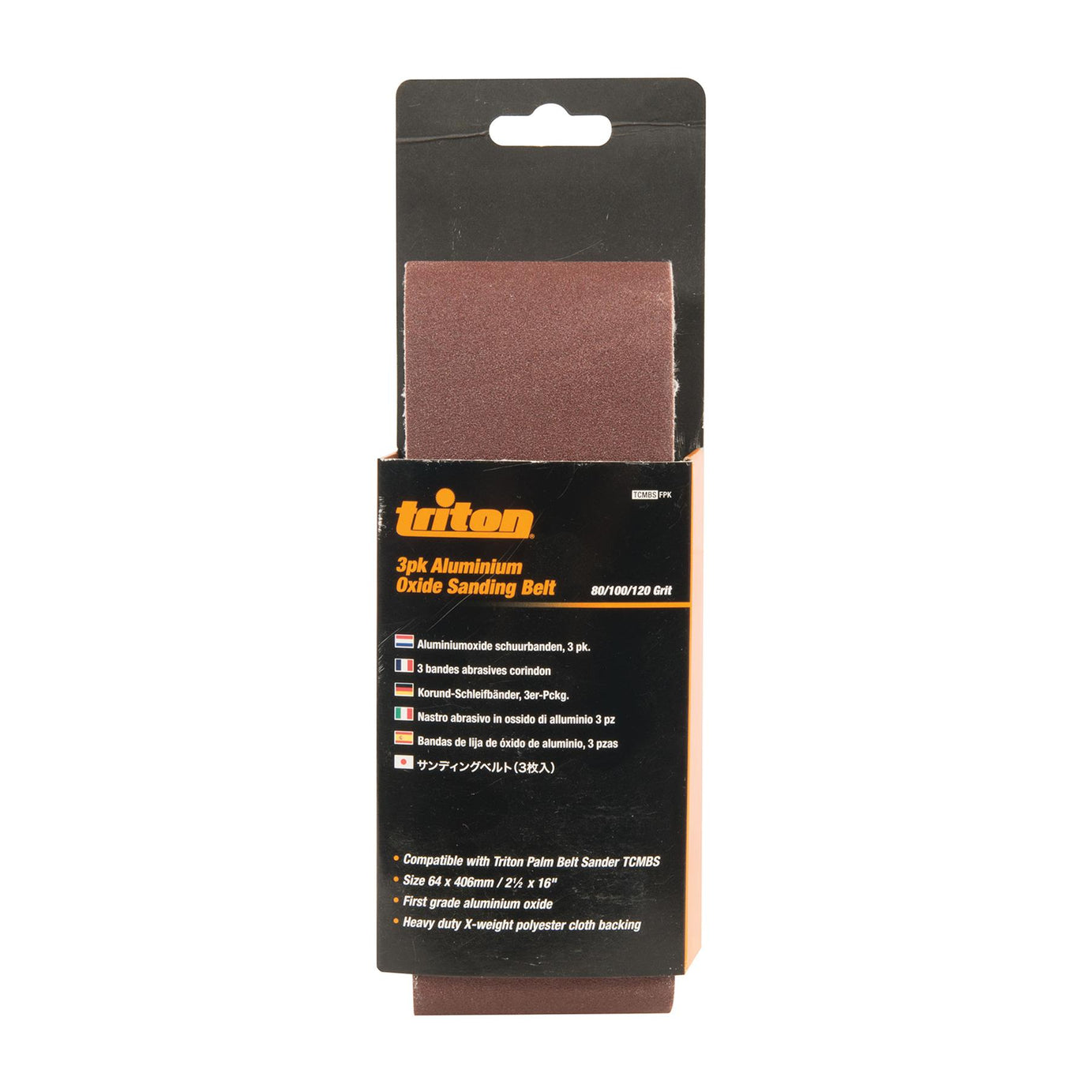 Sanding Belts For Triton Palm Belt Sander 80/100/120G Sanding Belts 3Pk