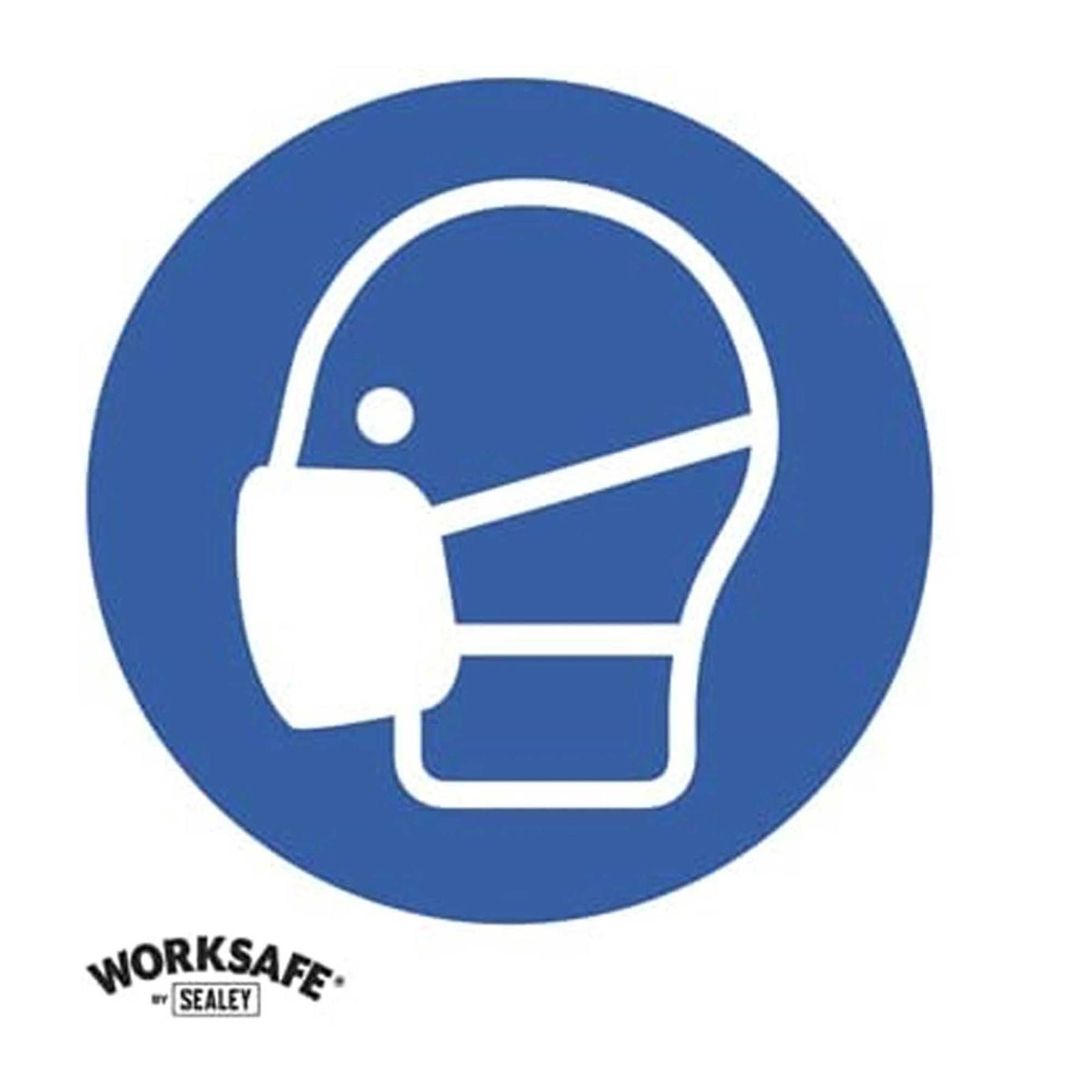 Mandatory Safety Sign - Masks Must Be Worn - Self-Adhesive Vinyl