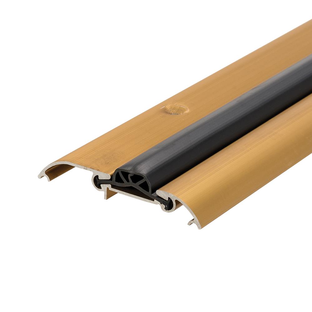 Compression Threshold Weather Door Sill Rubber Draught Excluder Seal- Gold