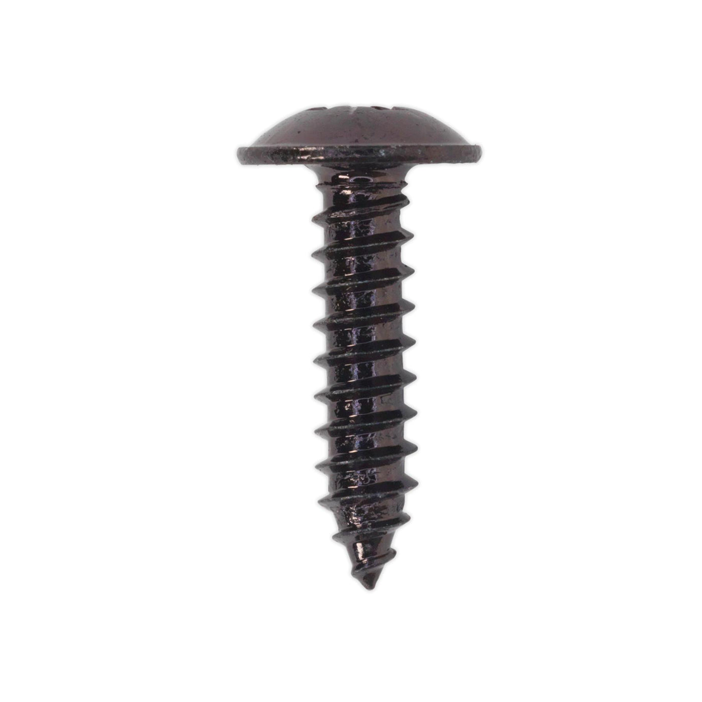 Sealey Self Tapping Screw 4.8 x 19mm Flanged Head Black Pozi Pack o