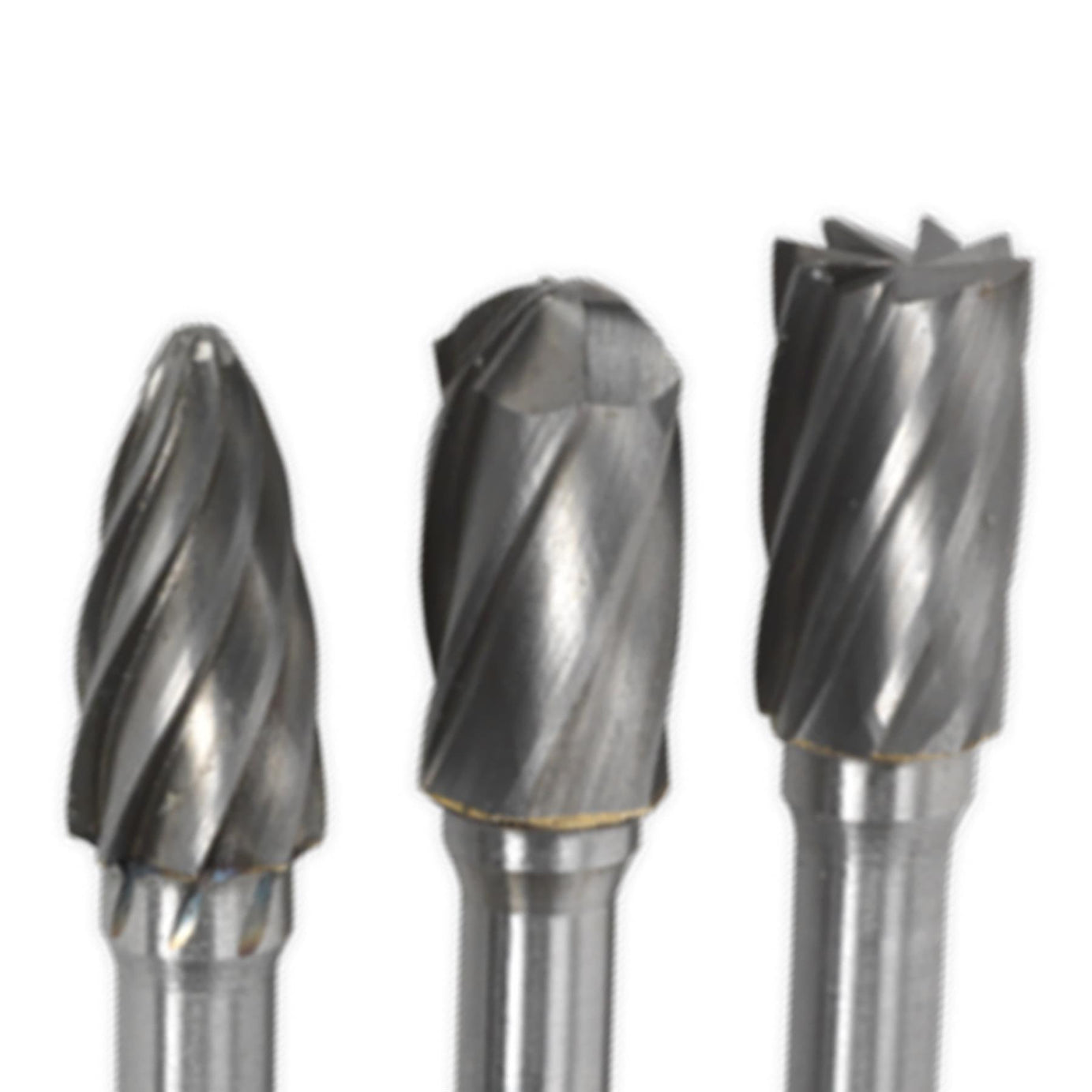 Sealey Tungsten Carbide Rotary Burr Set 3pc Ripper/Coarse