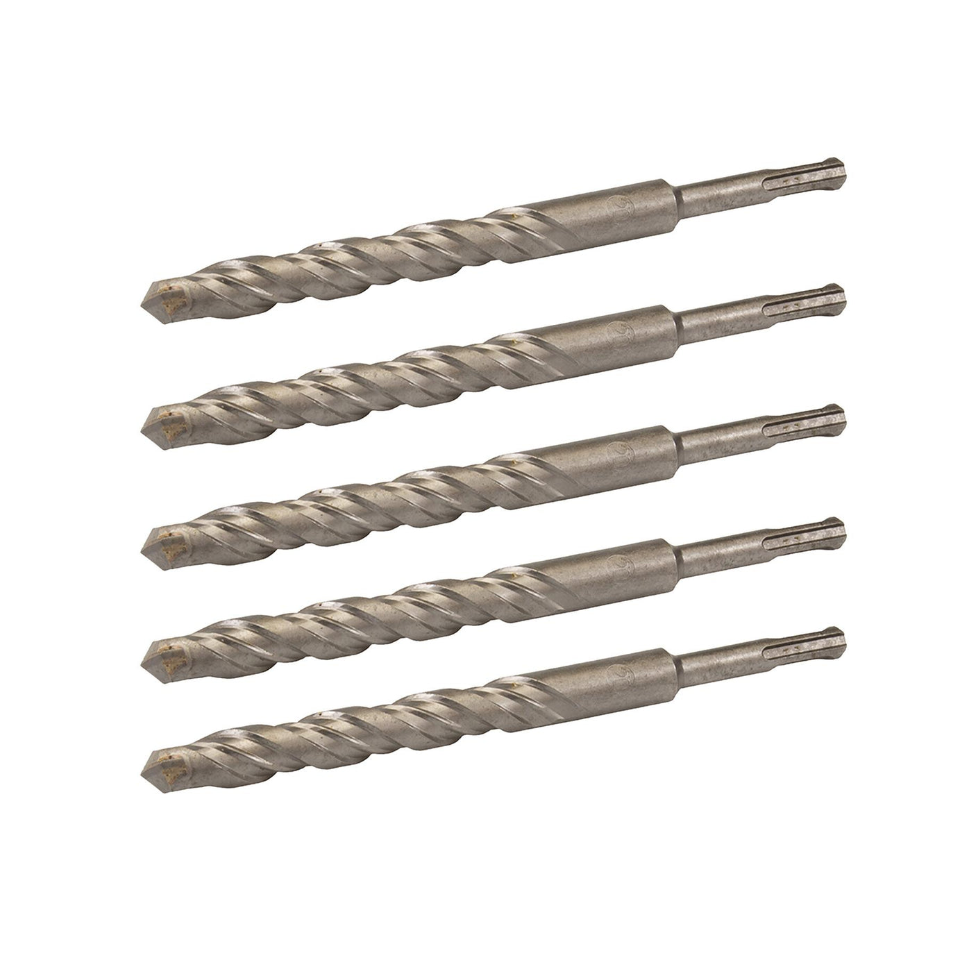 5 x SDS+ PLUS MASONRY DRILL BIT 20 x 210mm, TUNGSTEN CARBIDE TIP, FOR STONE CONCRETE BRICK