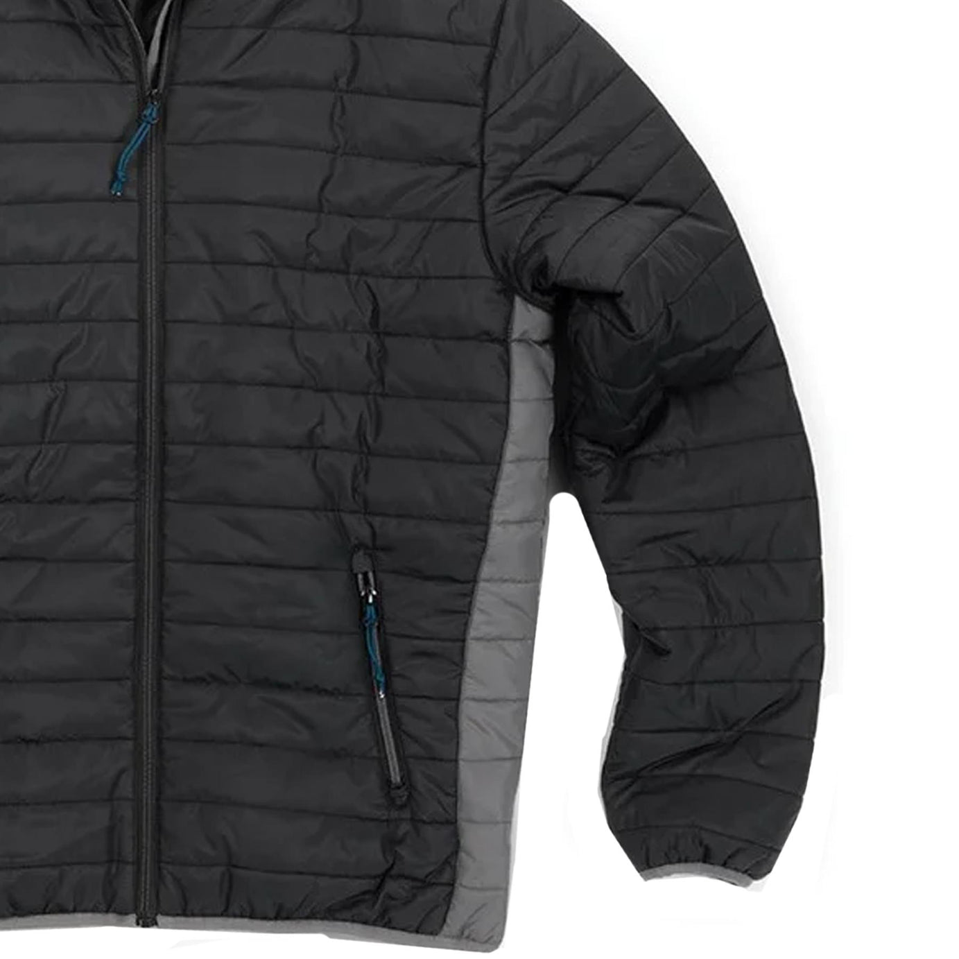 Tough Grit 2-Tone Trade Tech Windproof Jacket Coat Black/Charcoal XS