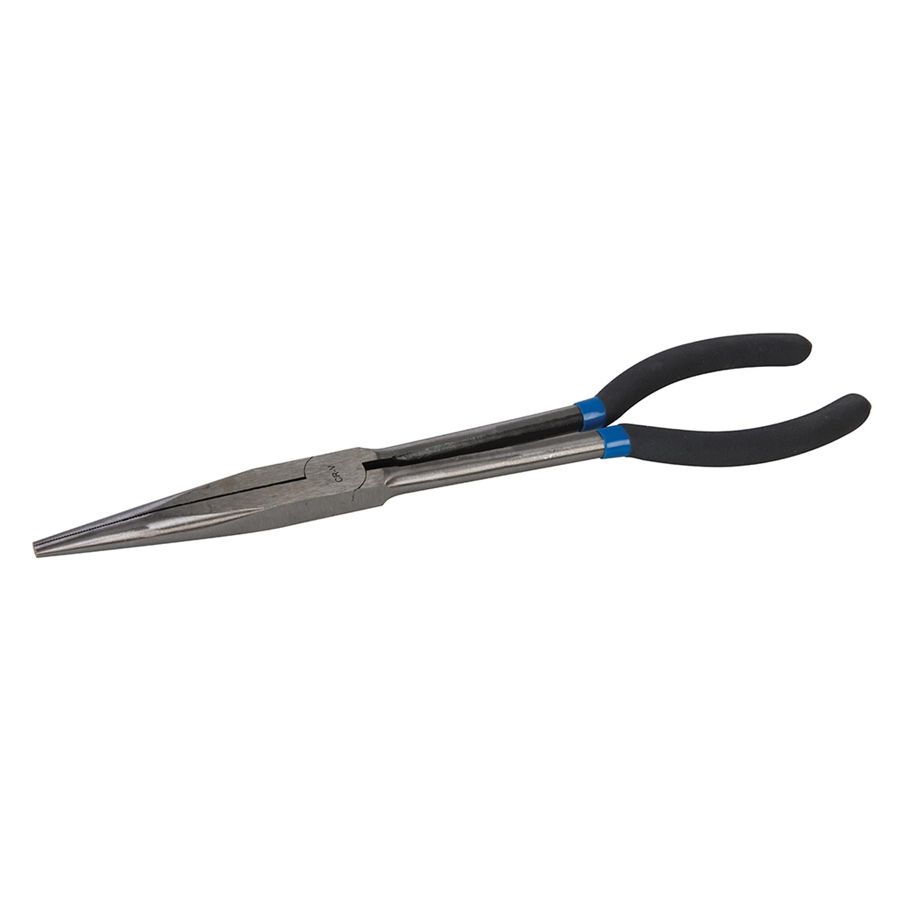 Long Reach Electronics Pliers Straight Chrome Vanadium Induction-Hardened Edges