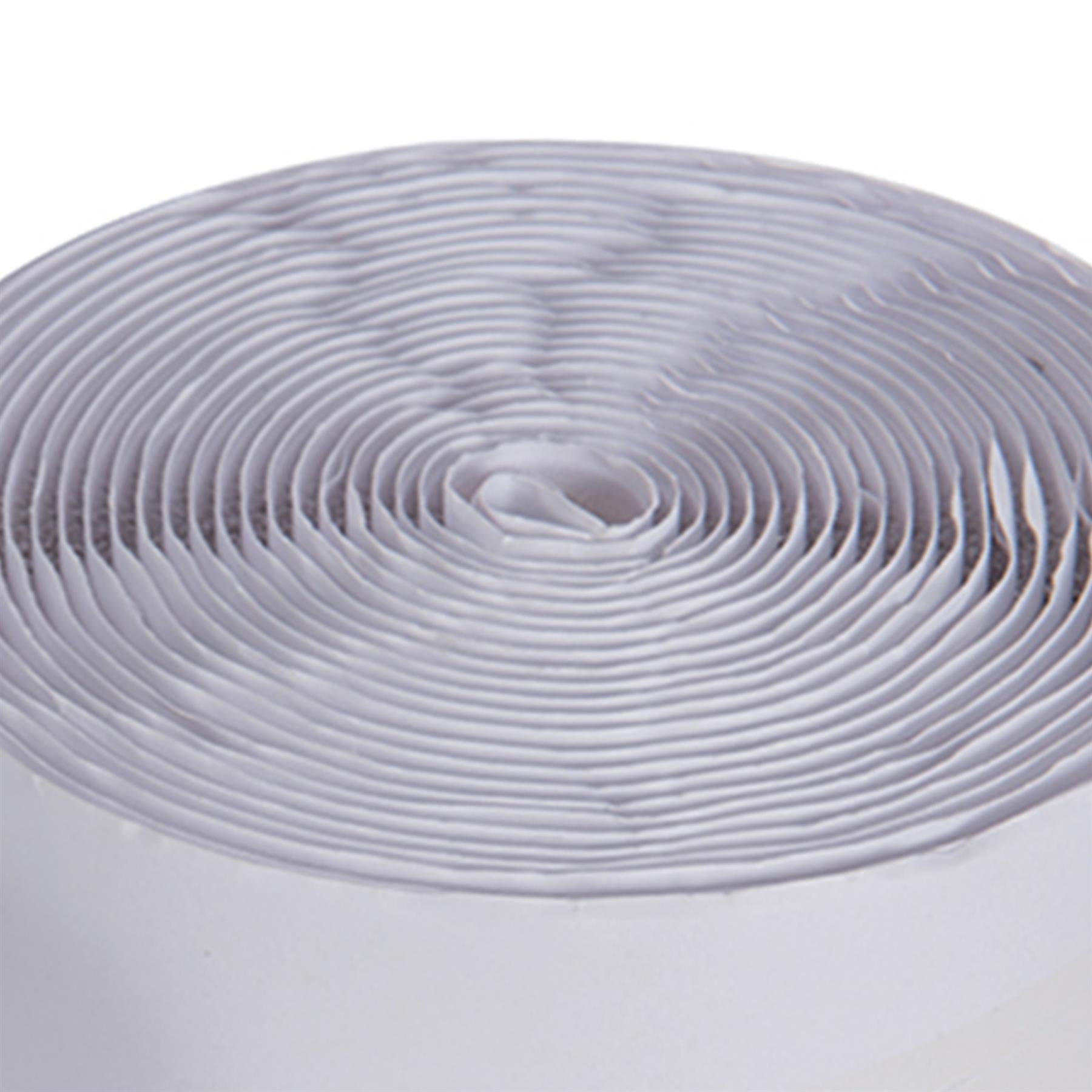 50mm x 5m White Self Adhesive Tape Hook and Loop Sticky Backed Fastener