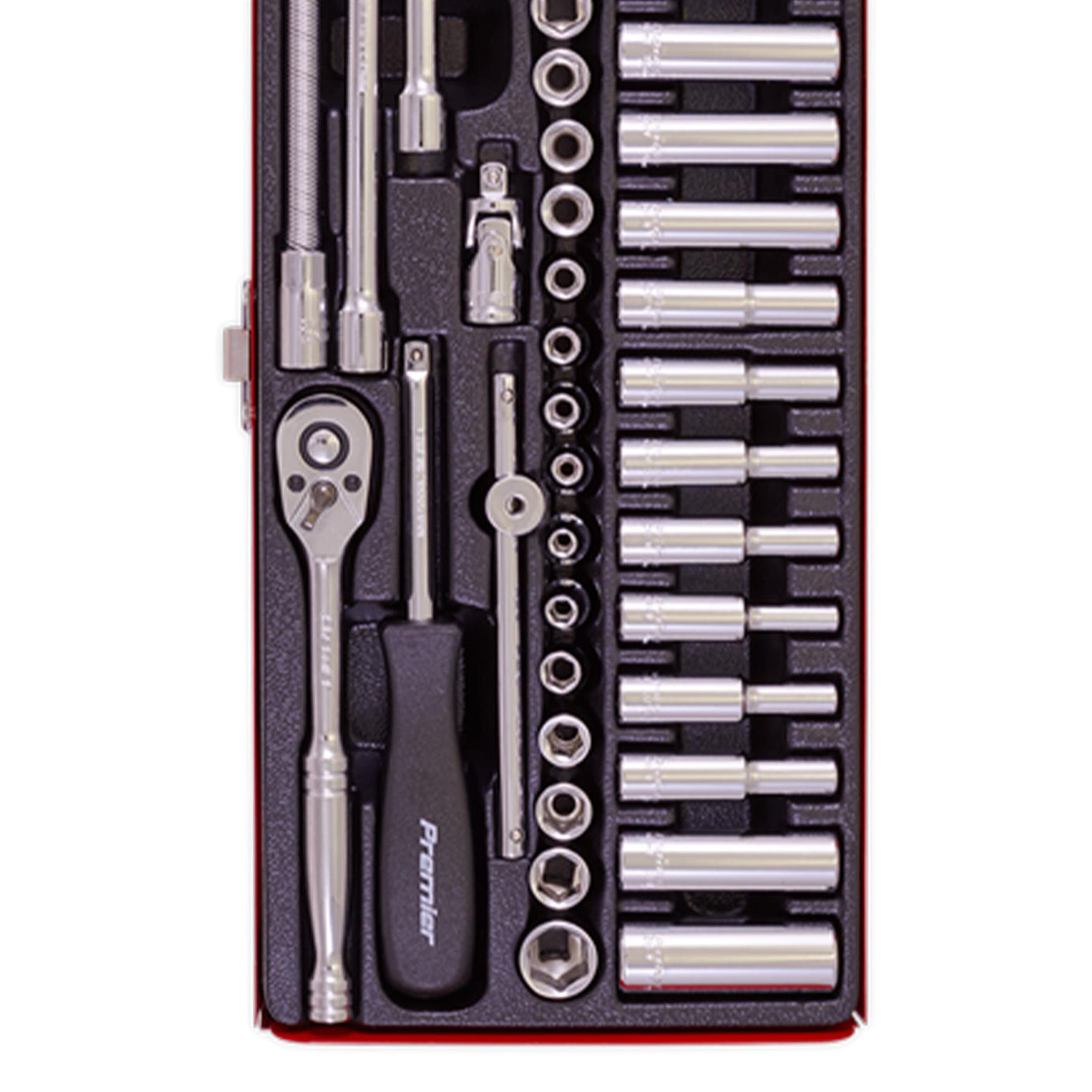 Sealey Socket Set 41pc 1/4"Sq Drive 6pt WallDrive� - Metric/Imperia