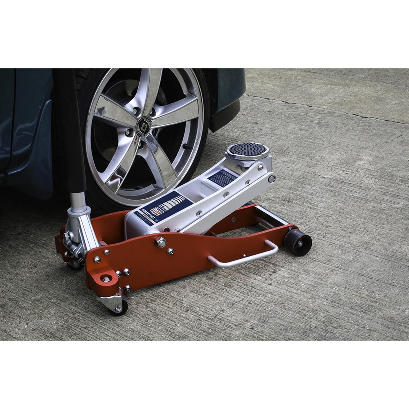 Sealey Trolley Jack 2.5 Tonne Low Profile Aluminium Rocket Lift