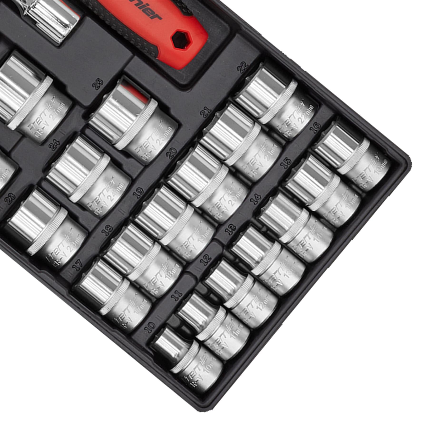 Sealey Tool Tray with Socket Set 26pc 1/2"Sq Drive