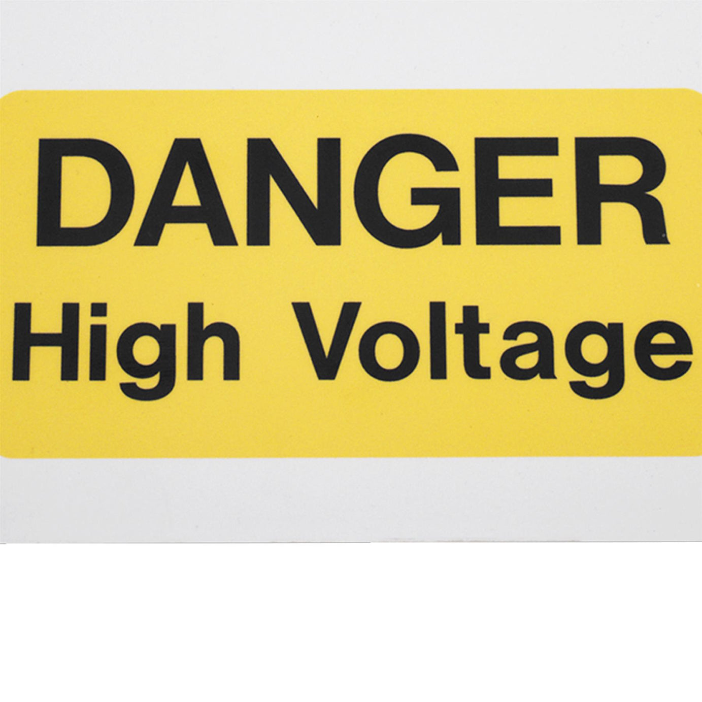 Sealey High Voltage Warning Sign 200 x 300mm