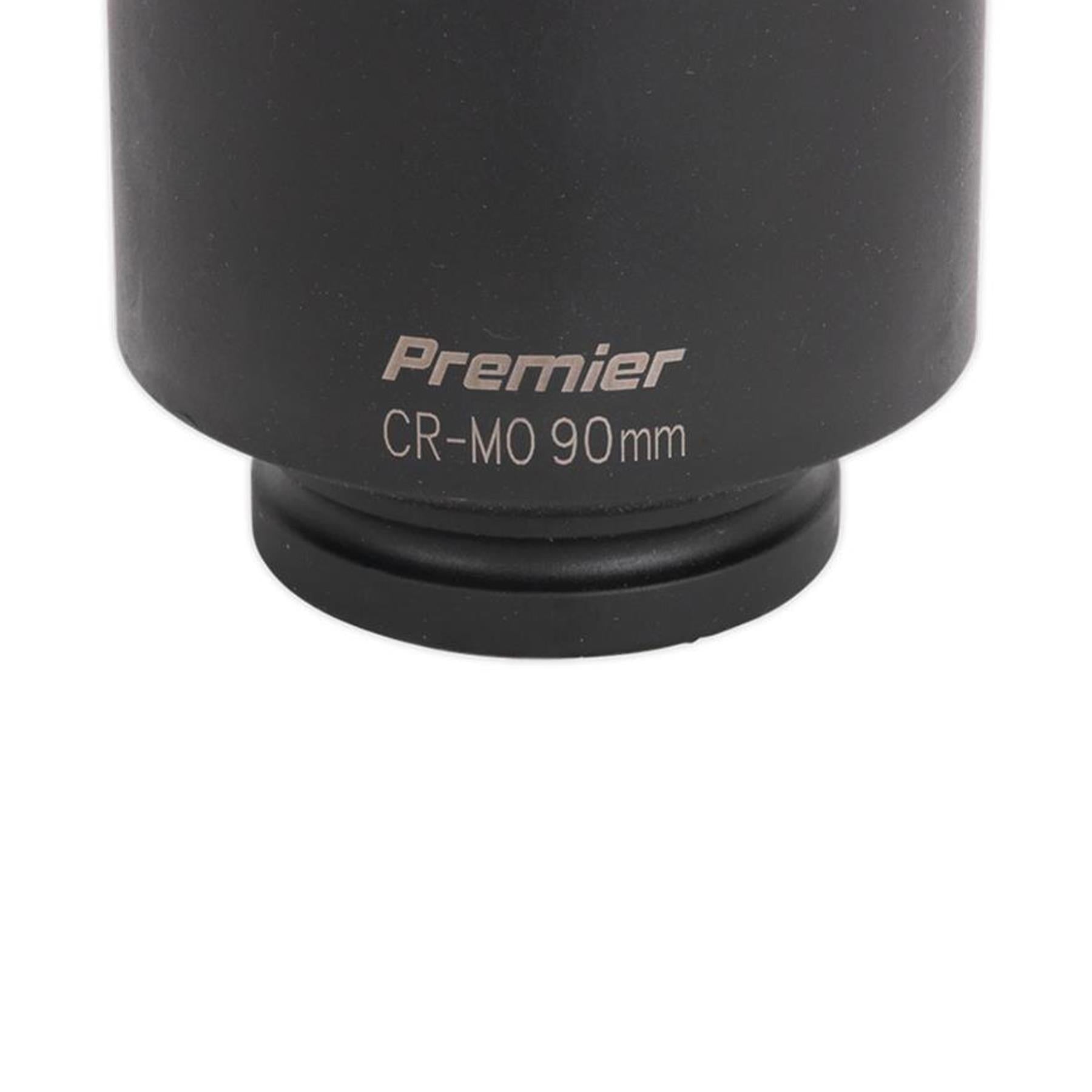 Sealey Impact Socket 90mm Deep 1"Sq Drive Chrome Molybdenum  Lifetime Guarantee