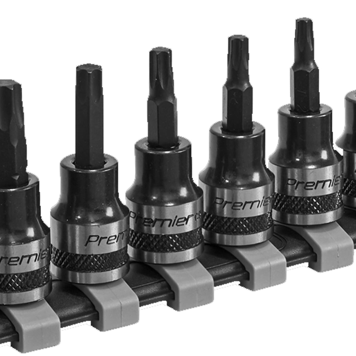 Sealey TRX-Star* Socket Bit Set 10pc 3/8"Sq Drive Black Series