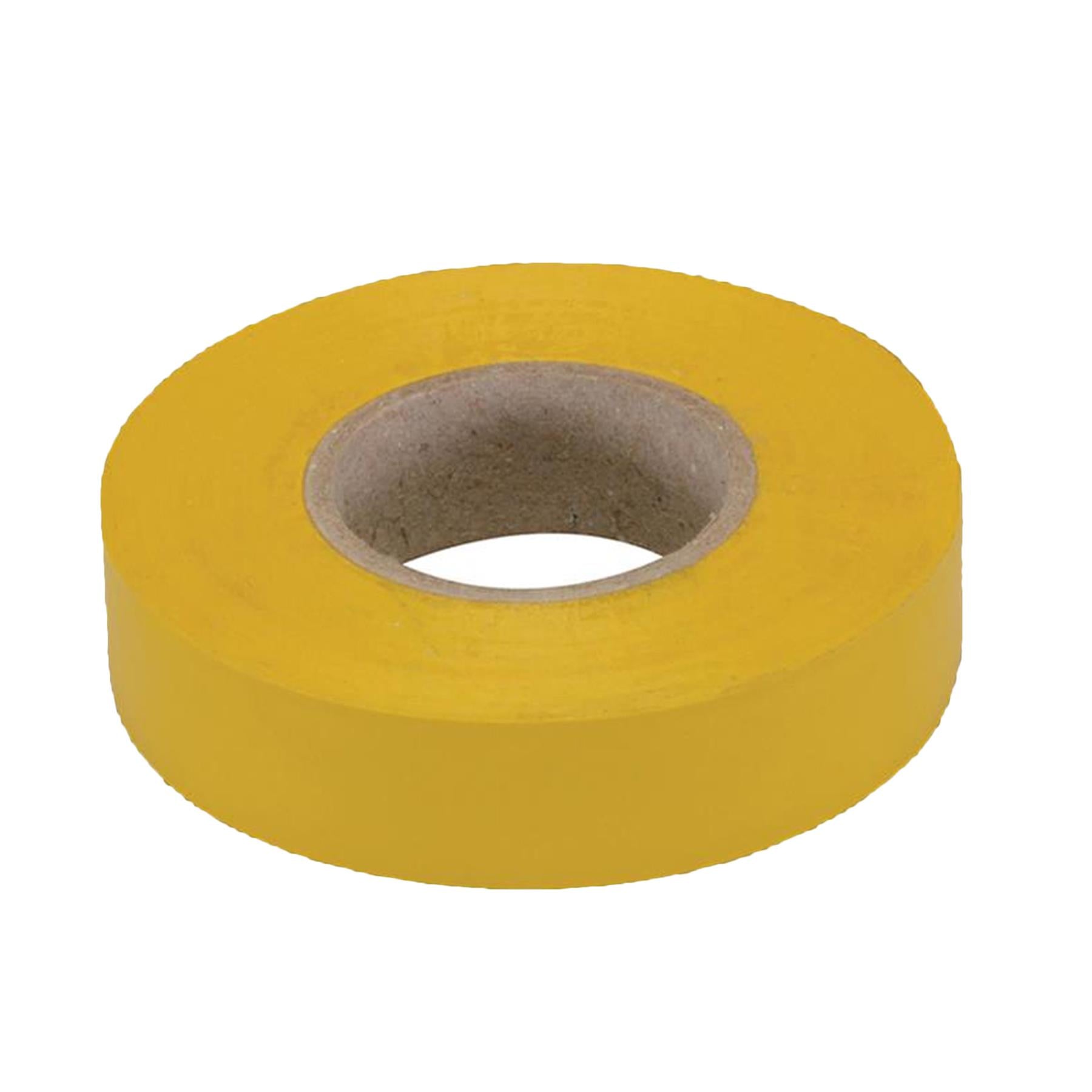 5 x PVC Insulation Electrical Tape Flame Retardent Yellow  19mm x 33mm