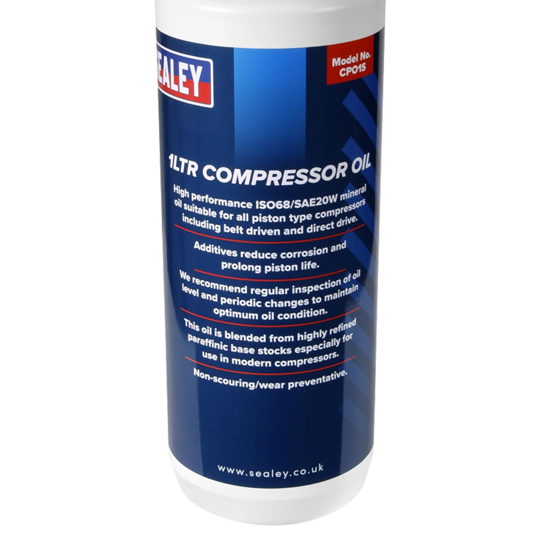 Sealey Compressor Oil 1L Pack of 12  Oil, Compressor CPO/1