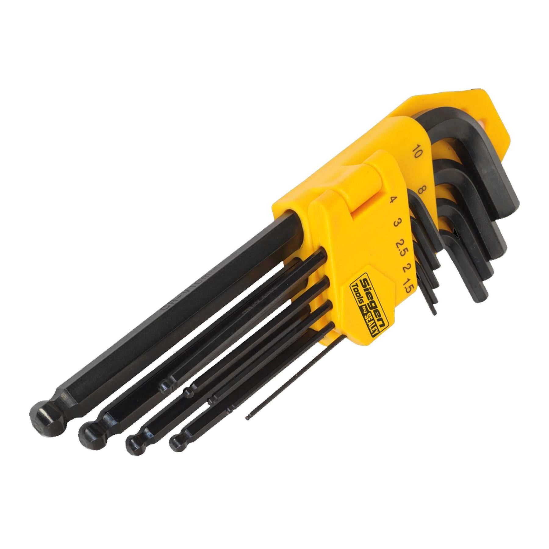 Sealey Ball-End Hex Key Set 9pc Long Metric