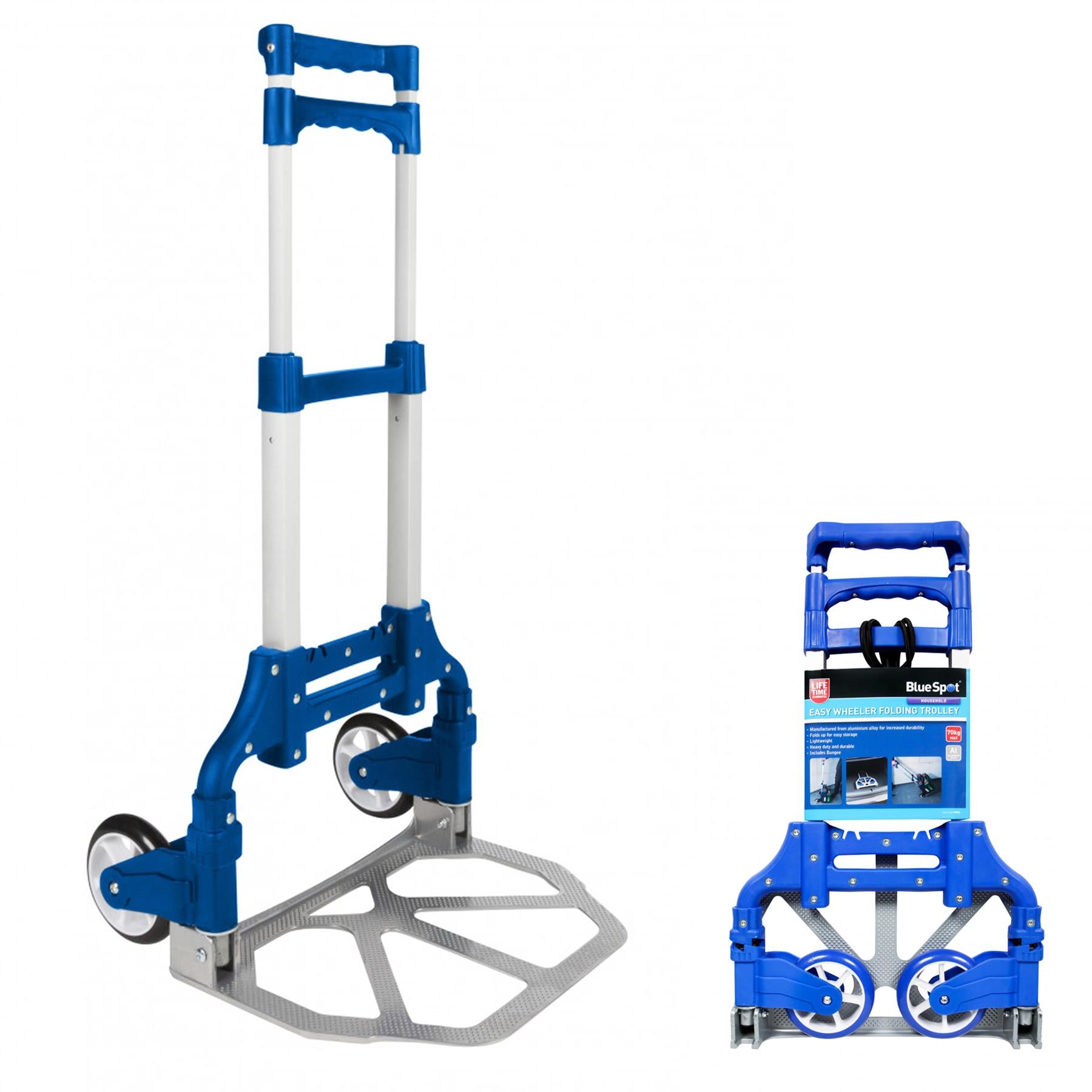 BlueSpot Compact Lightweight Folding Hand Sack Trolley Barrow Foldable Cart