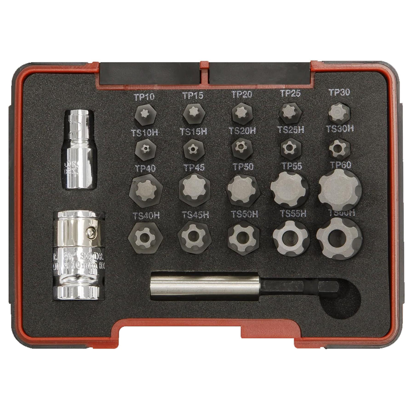 Sealey TRX-P* & Security TRX-TS* Bit Set 23pc 1/4" & 3/8"Sq Drive