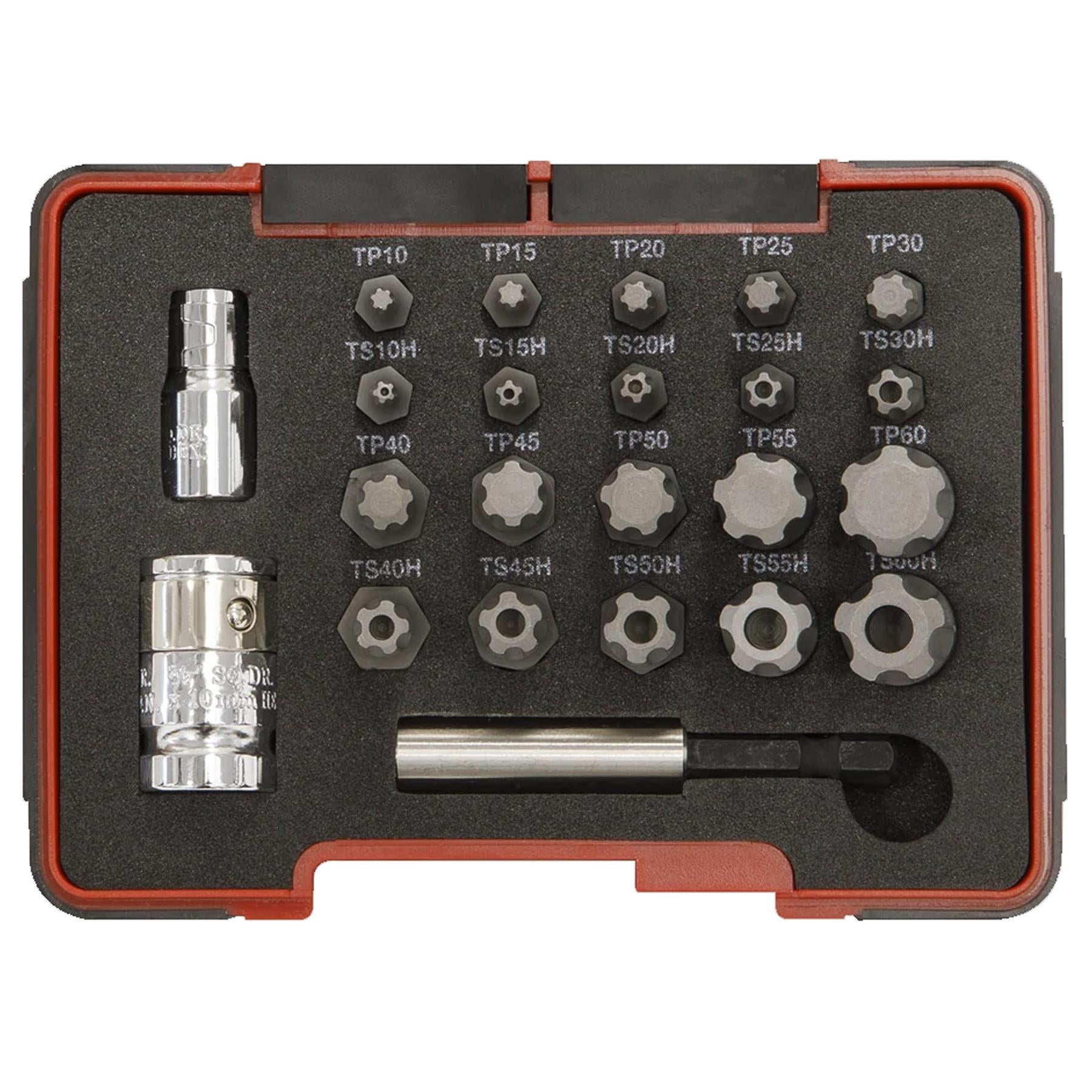Sealey TRX-P* & Security TRX-TS* Bit Set 23pc 1/4" & 3/8"Sq Drive