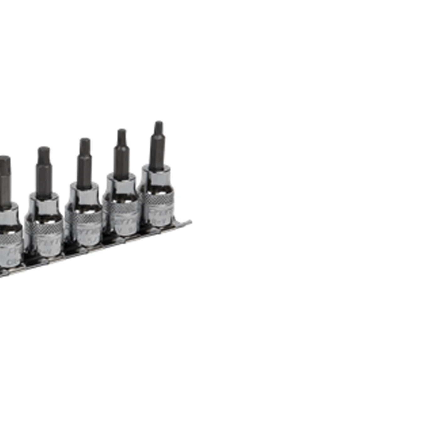 Sealey Hex Socket Bit Set Lock-On 8pc 3/8"Sq Drive Imperial