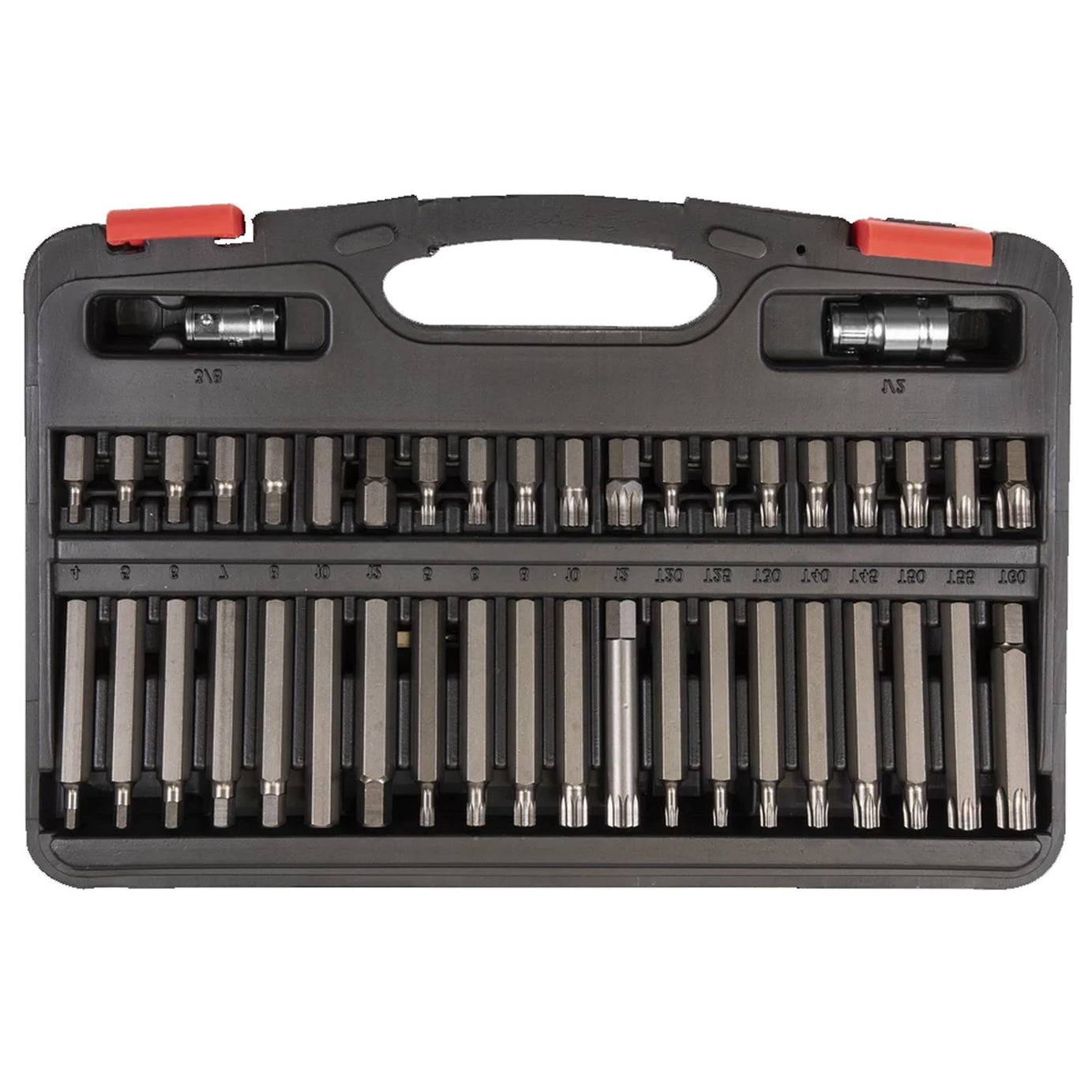 Sealey TRX-Star*/Hex/Spline Bit Set 42pc 3/8" & 1/2"Sq Drive