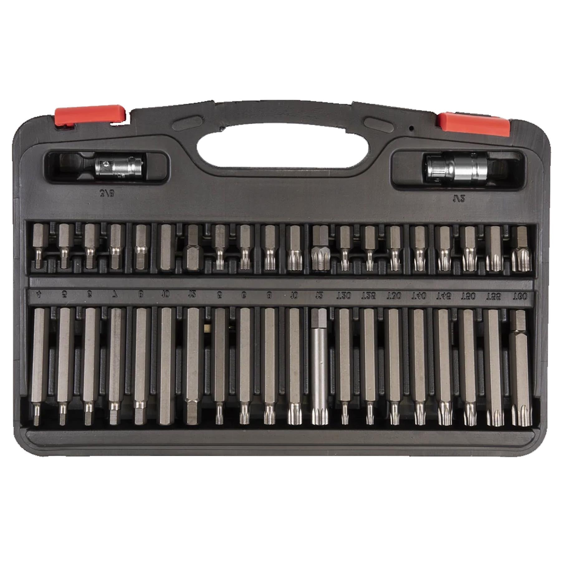 Sealey TRX-Star*/Hex/Spline Bit Set 42pc 3/8" & 1/2"Sq Drive