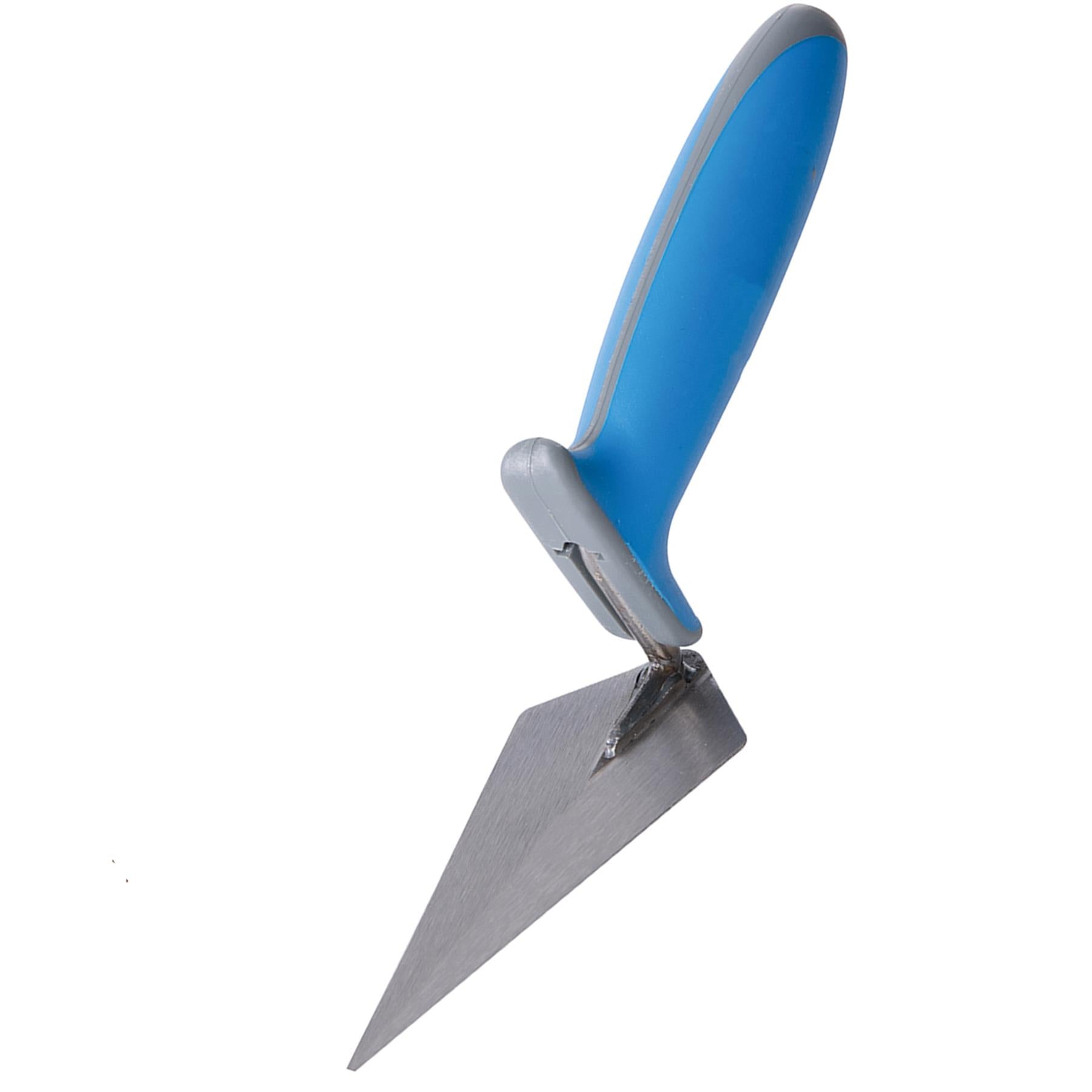 Pointing Trowel Soft Grip 150mm carbon steel blade, taper ground heel to toe