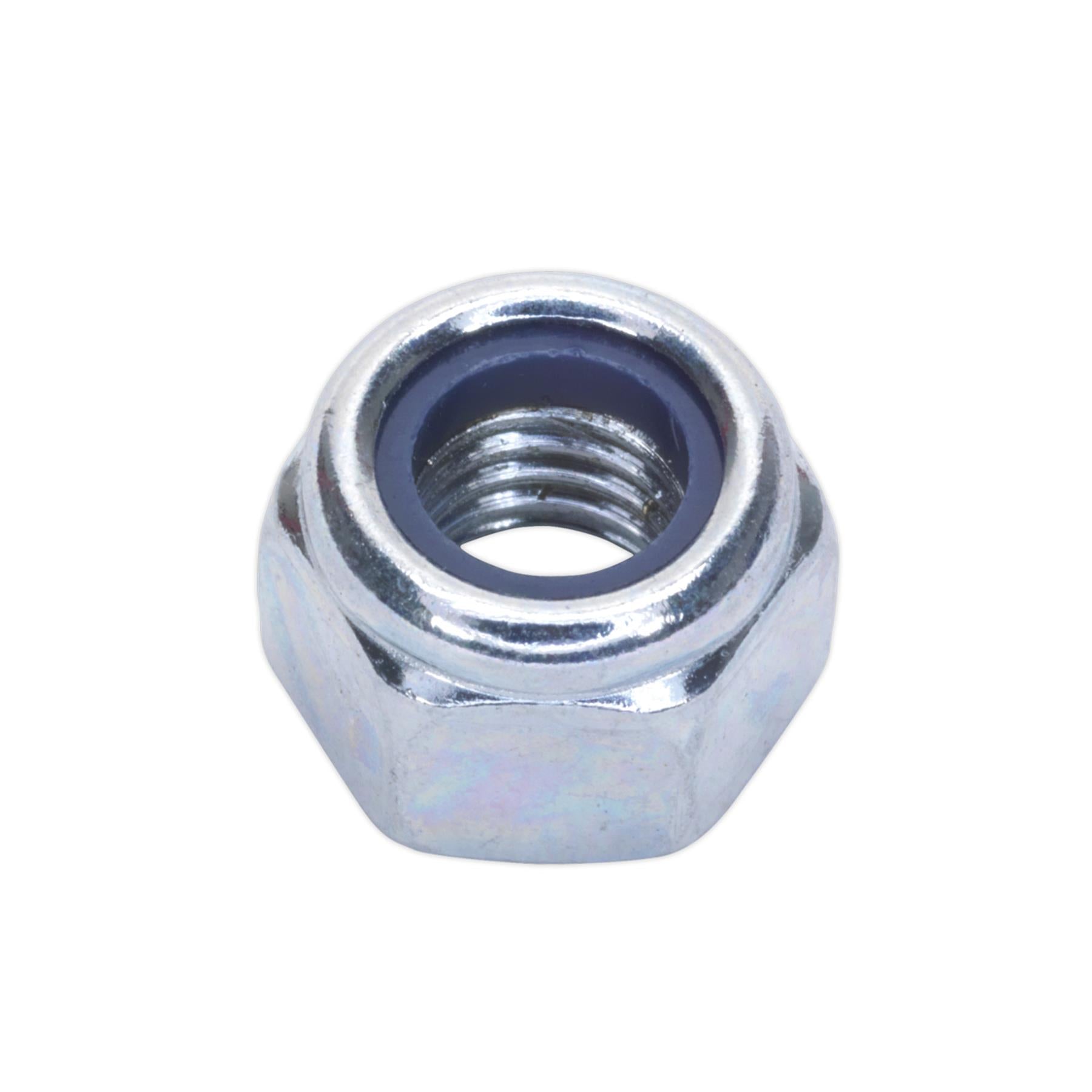 Sealey Nylon Locknut M8 Zinc Pack of 100