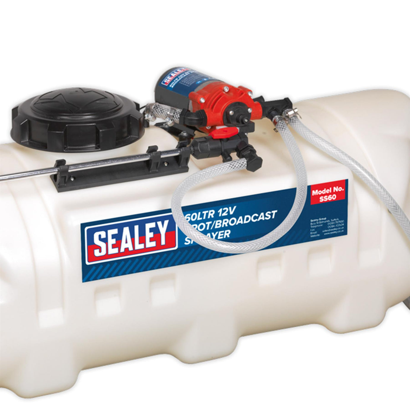 Sealey Broadcast/Spot Sprayer 60L 12V Quality Work Tools