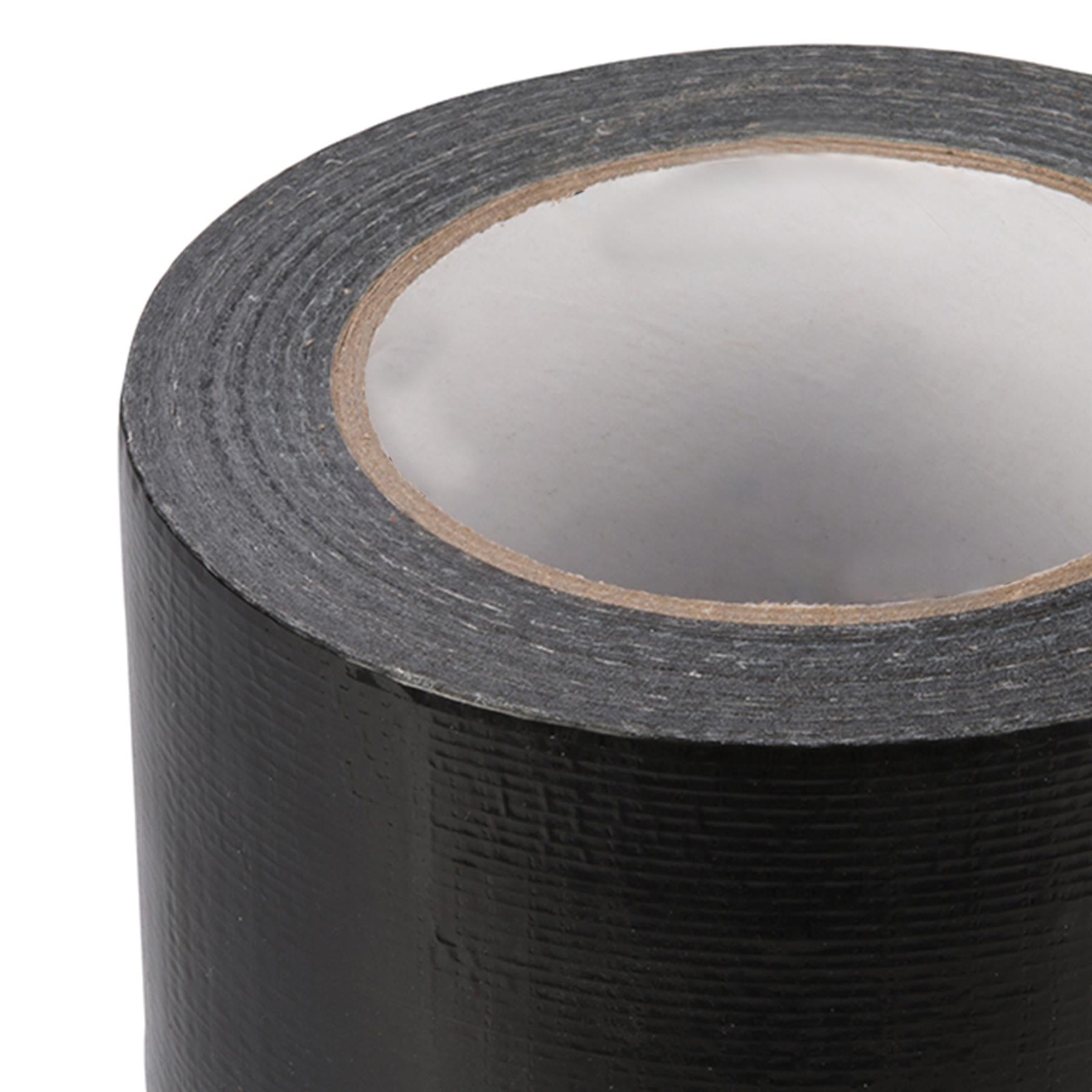 Duct Tape - 72mm X 50M Black Polyethylene-Coated With Hot-Melt Glue Adhesive