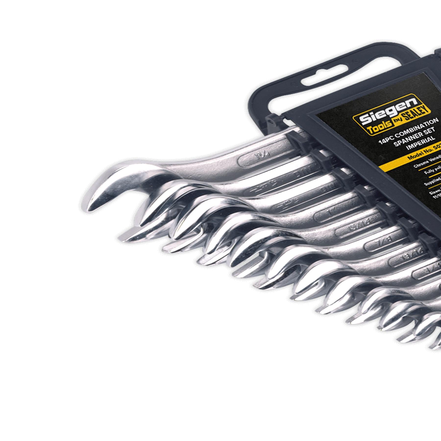 Sealey Combination Spanner Set 14pc Imperial