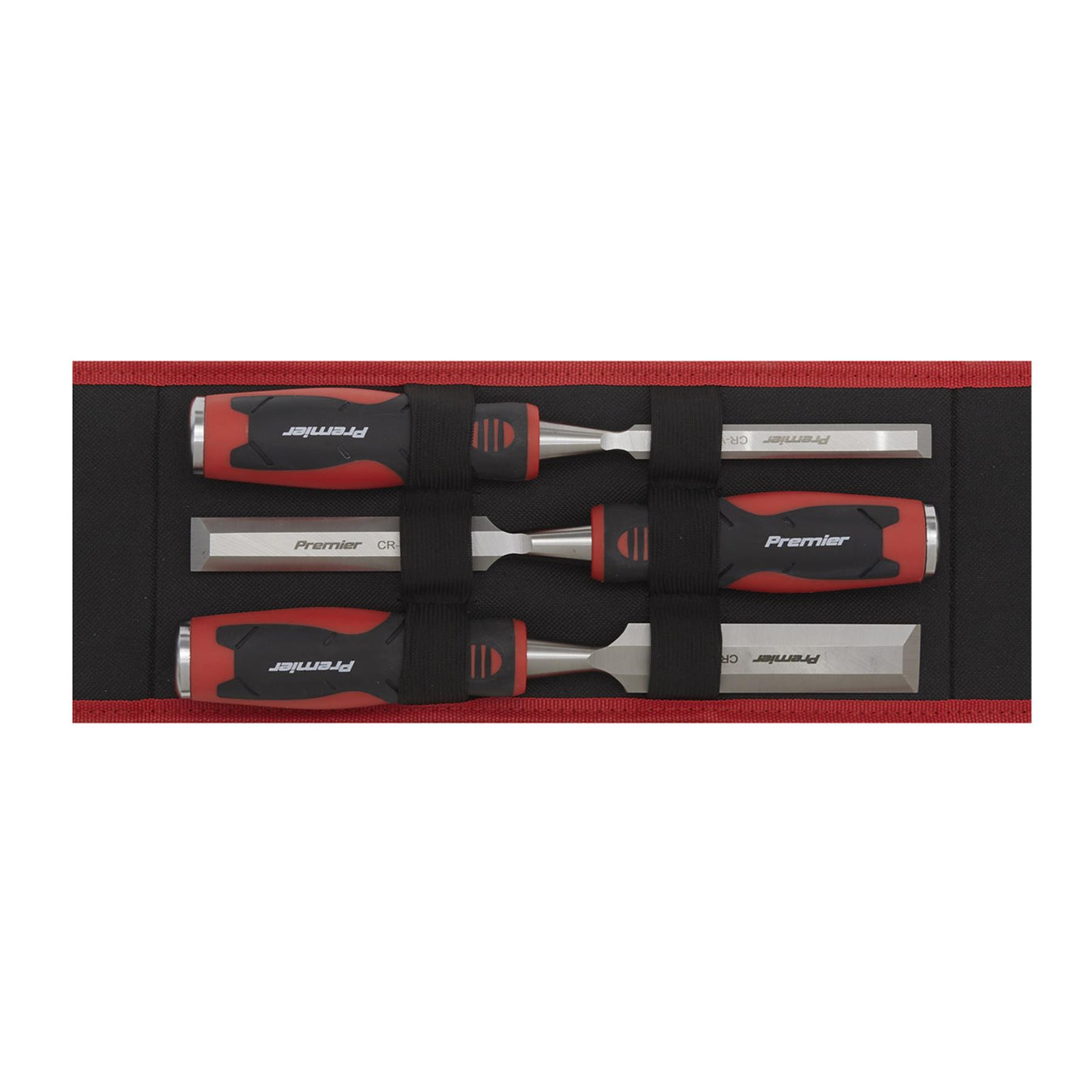 Sealey Hammer-Thru Wood Chisel 3pc Set