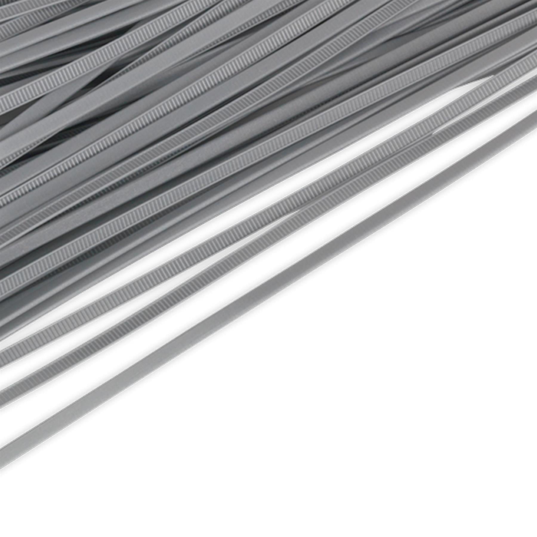 Sealey Cable Tie 300 x 4.8mm Silver Pack of 100