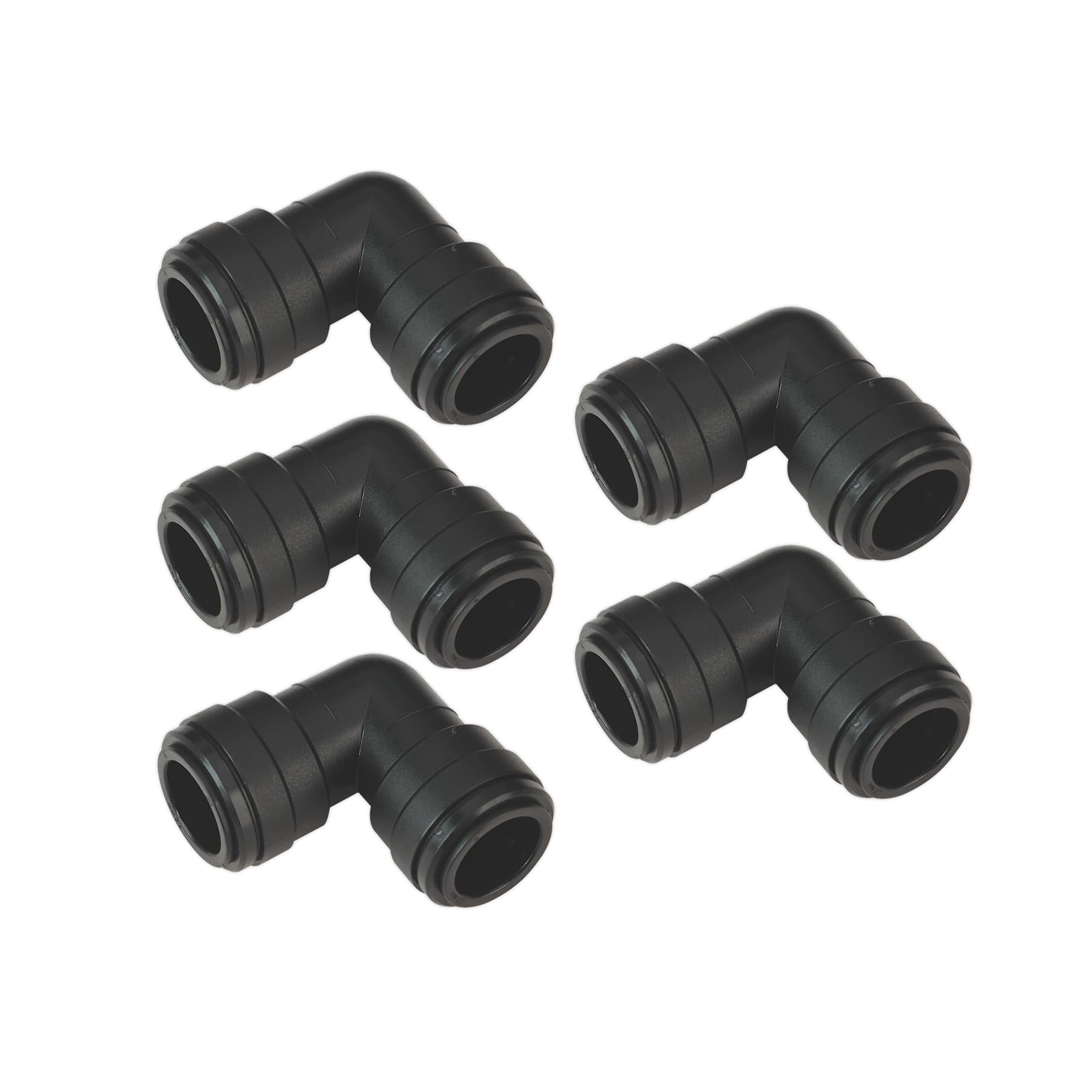 Sealey Equal Elbow �22mm Pack of 5 (John Guest Speedfit - PM0322E)