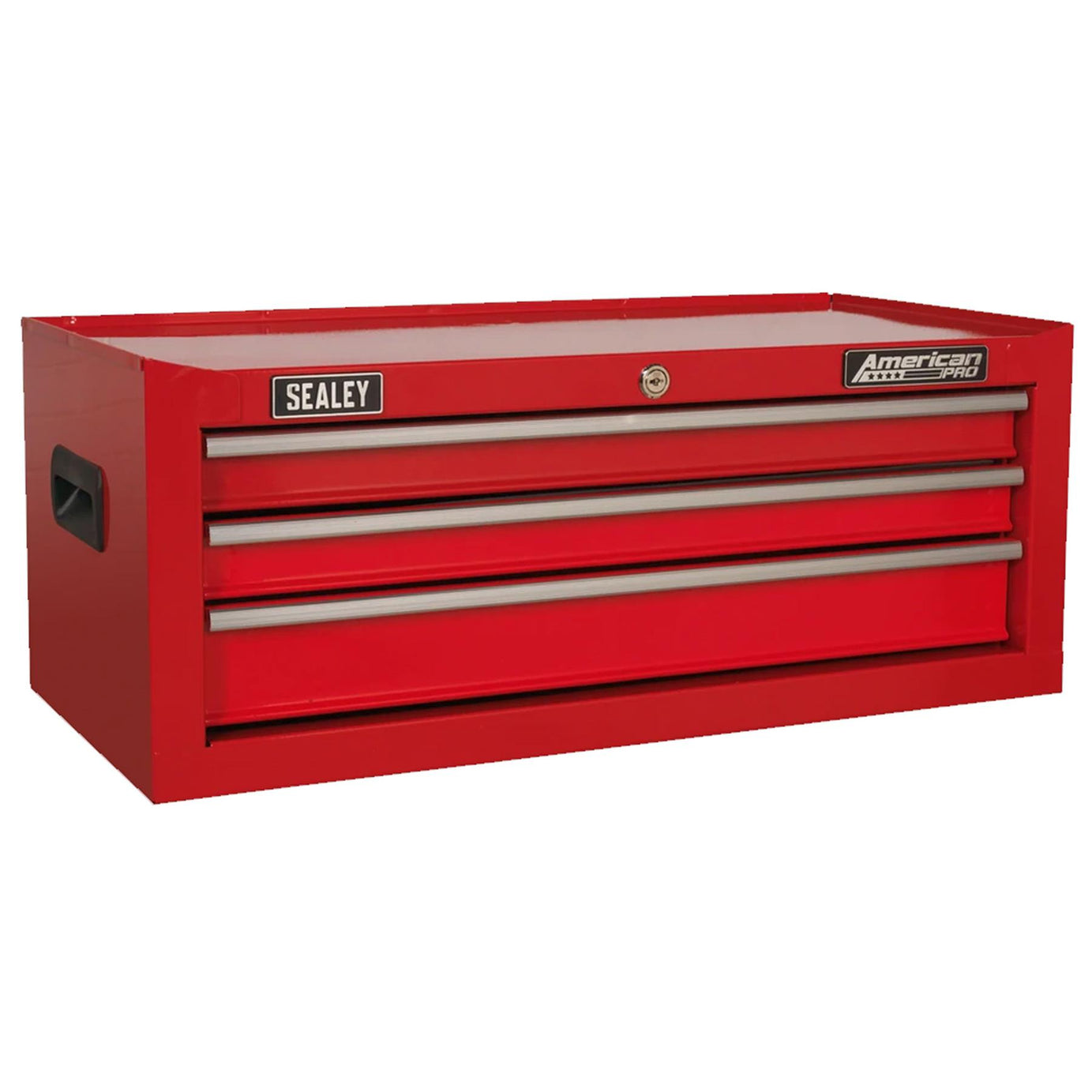 Sealey Mid-Box 3 Drawer with Ball-Bearing Slides - Red