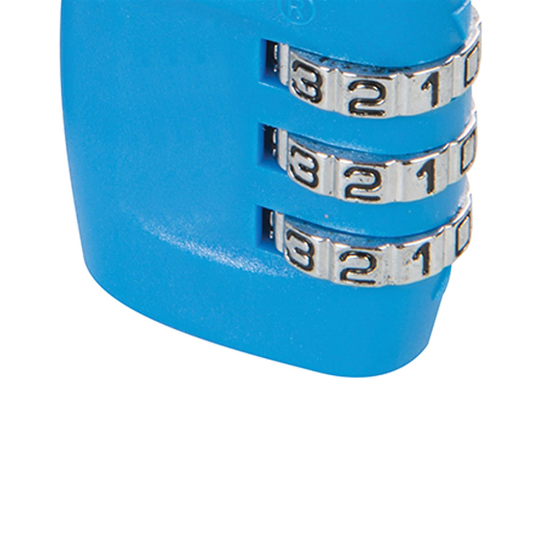 TSA Combination Luggage Padlocks 2Pk 3Digit Impact Resistant Polymer Body