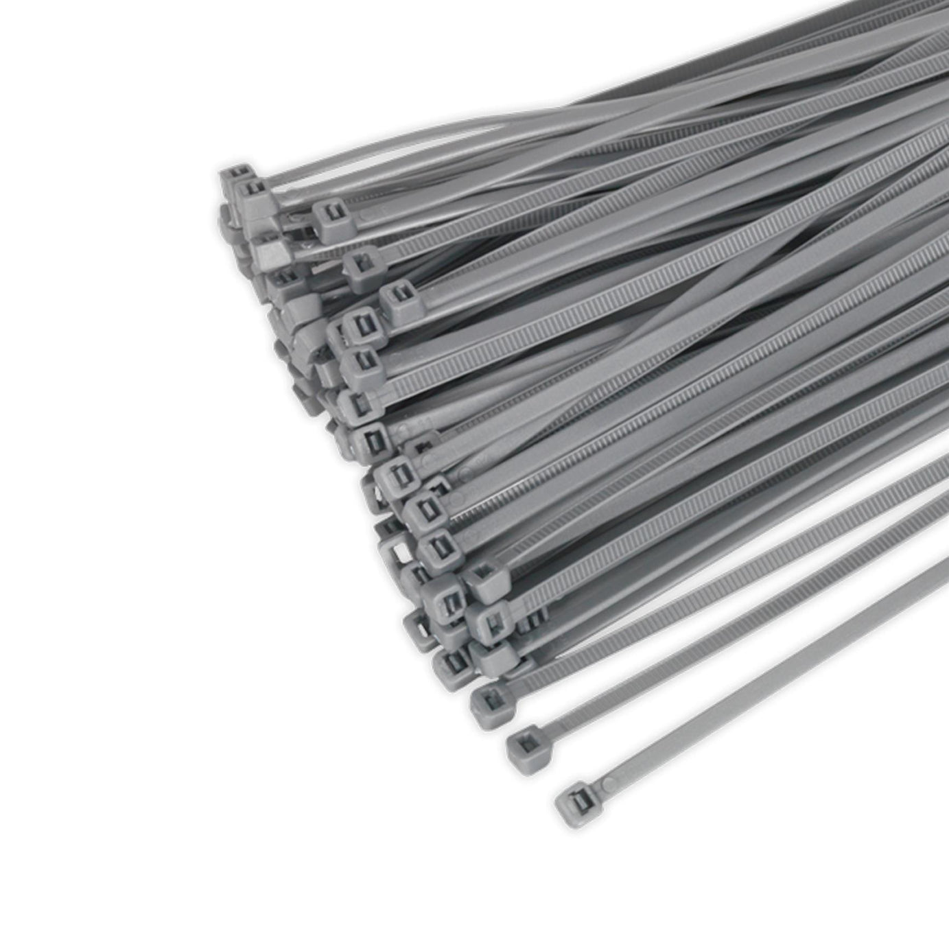 Sealey Cable Tie 300 x 4.8mm Silver Pack of 100
