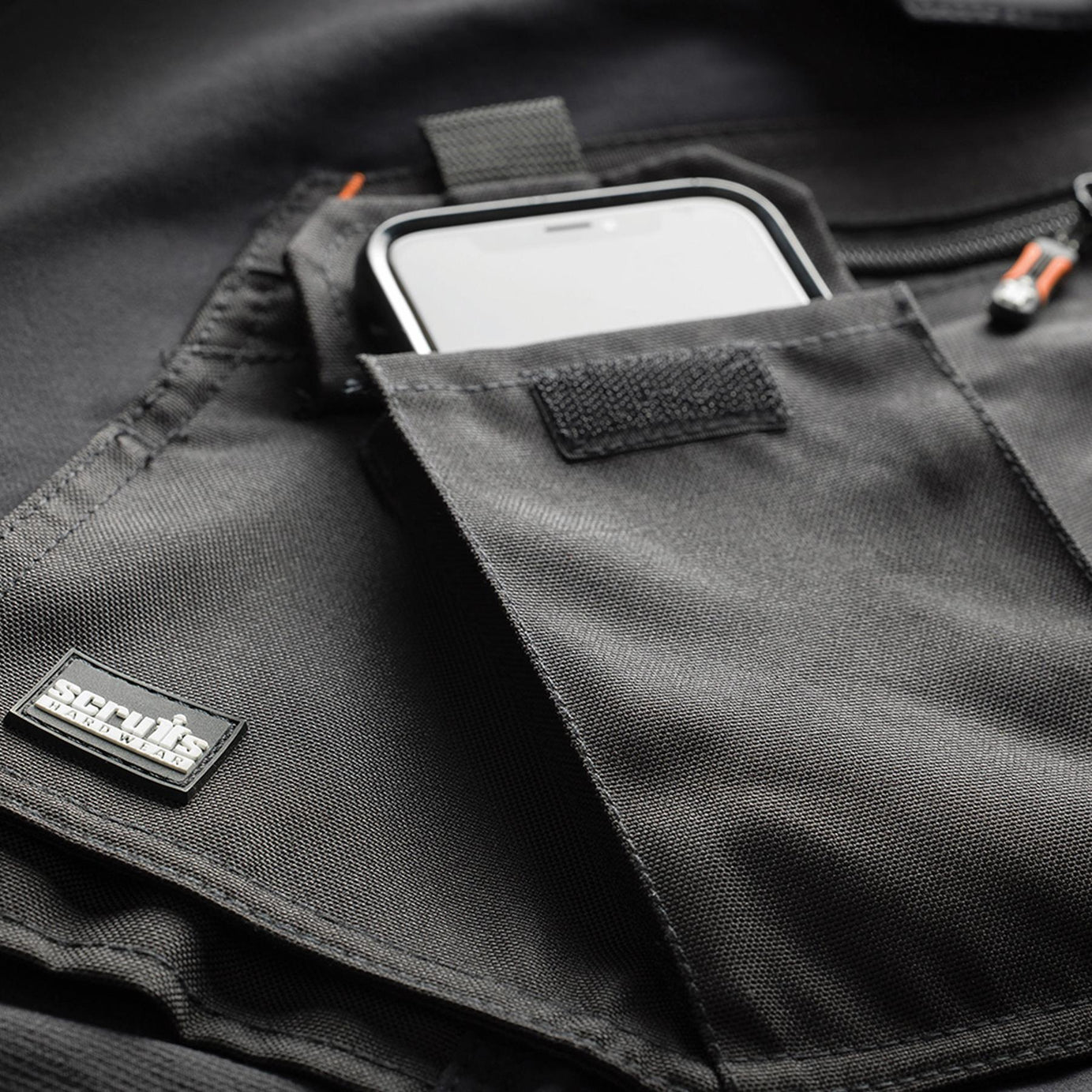 Scruffs Black Flex Work Flexible Slim Fit Trousers - Pro Flex / Plus / Holster 36R