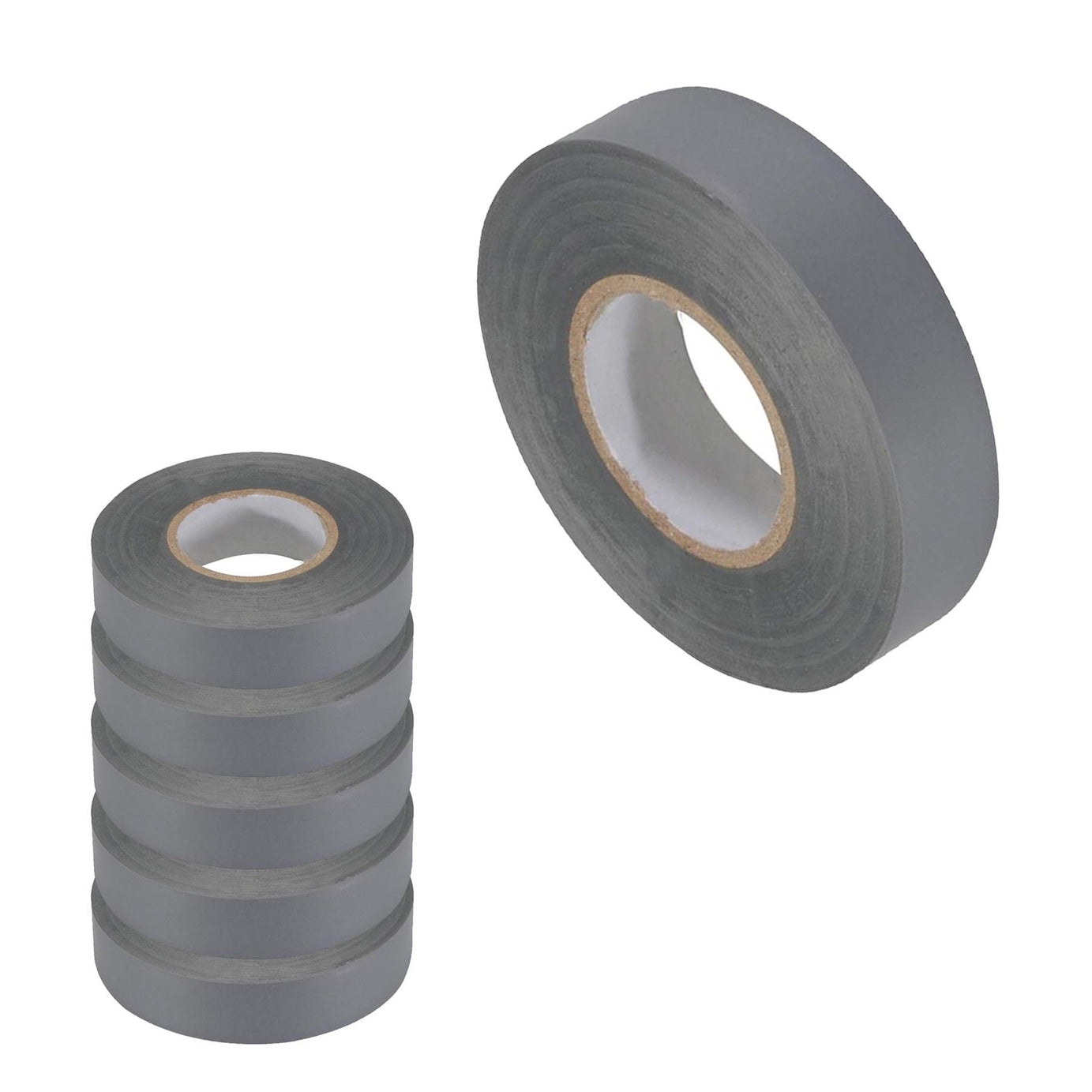 5 x PVC Insulation Electrical Tape Flame Retardent Grey