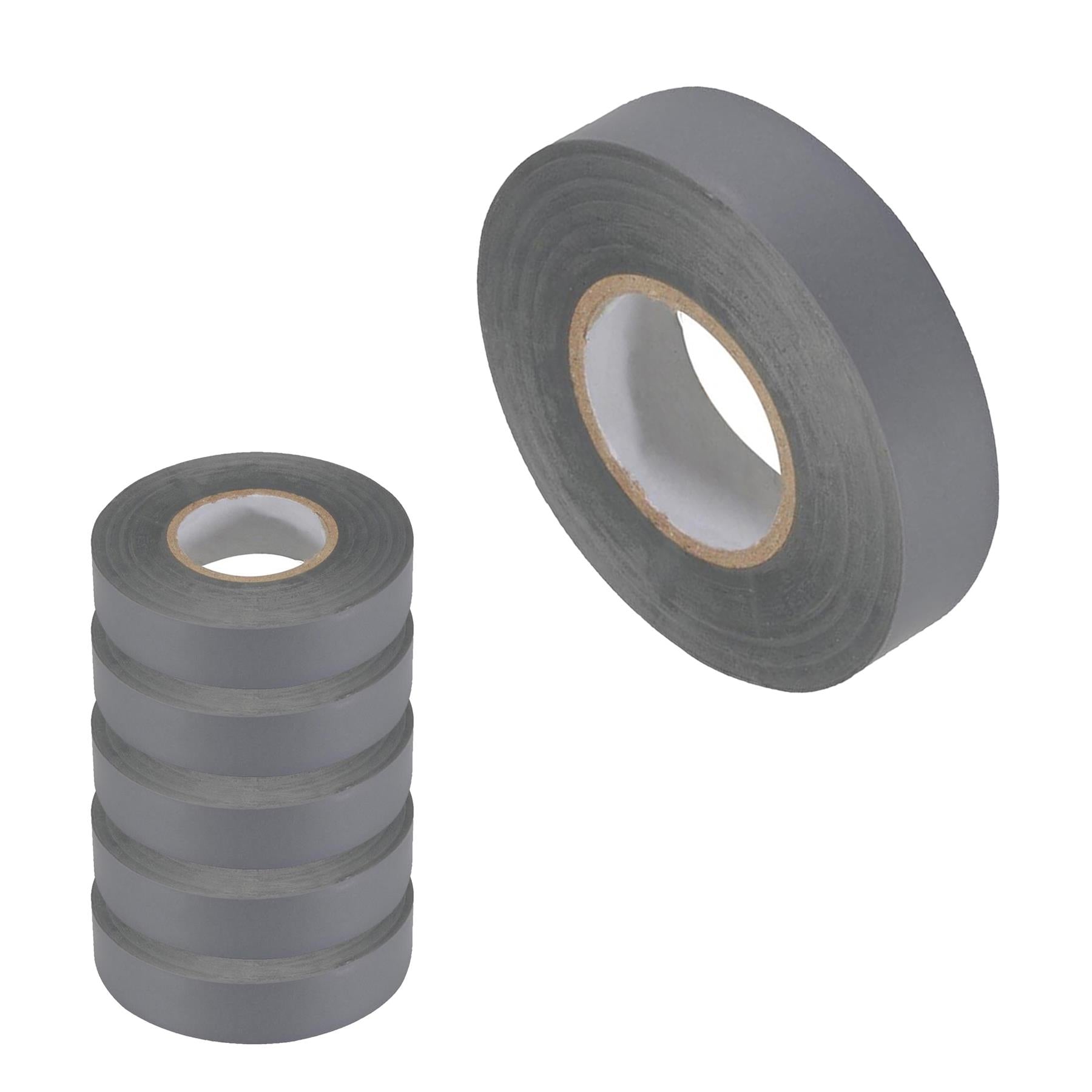5 x PVC Insulation Electrical Tape Flame Retardent Grey