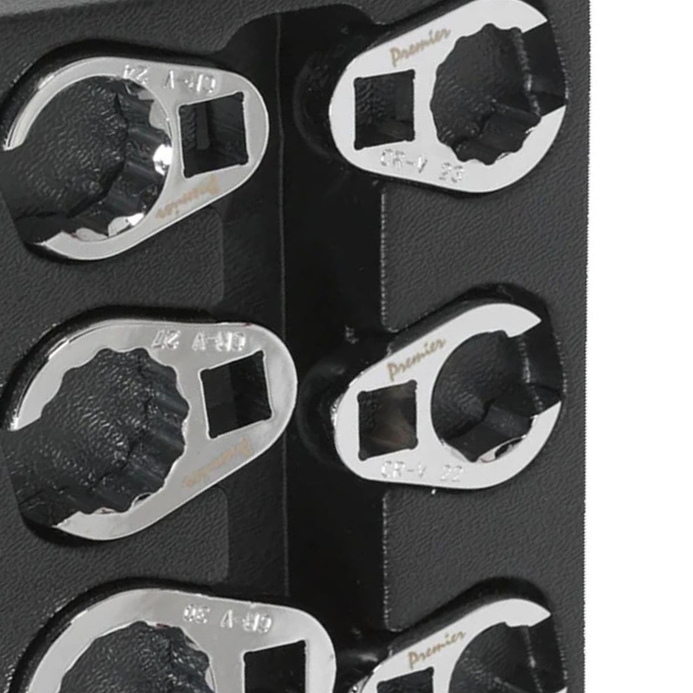 Sealey Crow's Foot Spanner Set 8pc 1/2"Sq Drive Metric