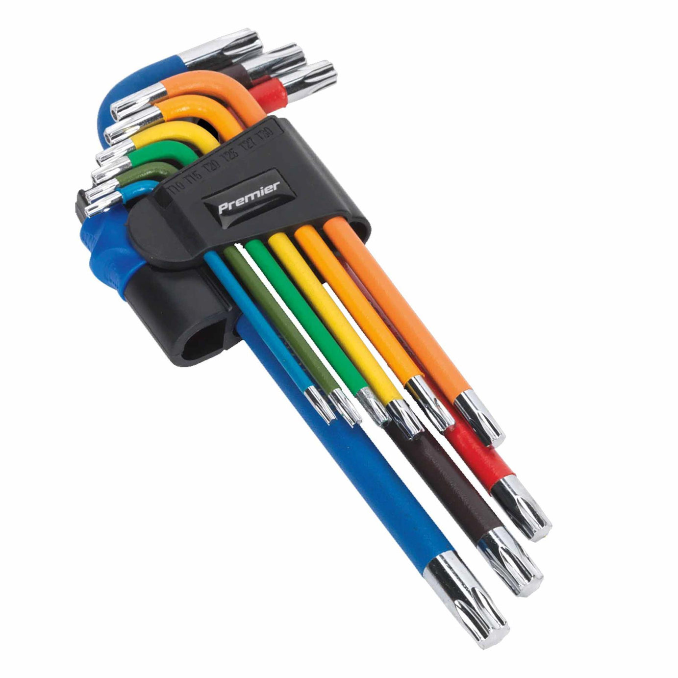 Sealey TRX-Star* Key Set 9pc Colour-Coded Long