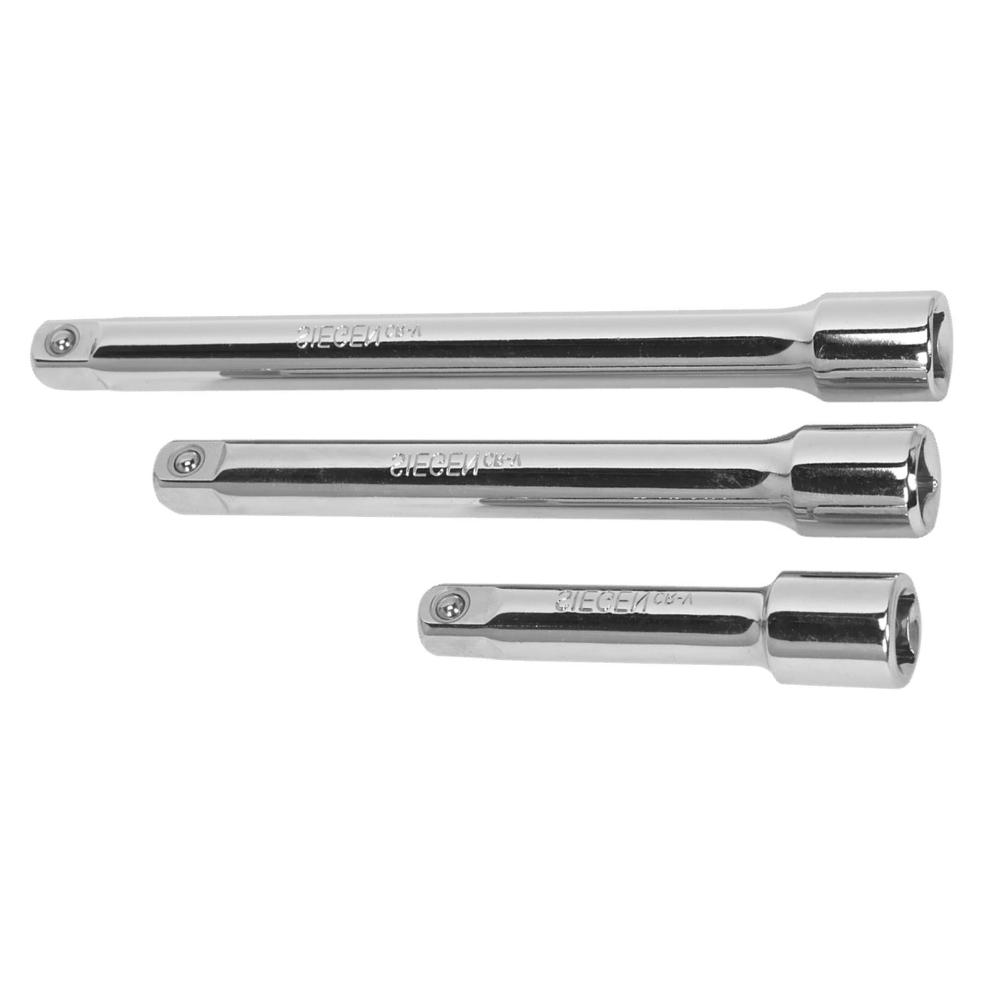 Sealey Extension Bar Set 3pc 3/8"Sq Drive Chrome Vanadium steel