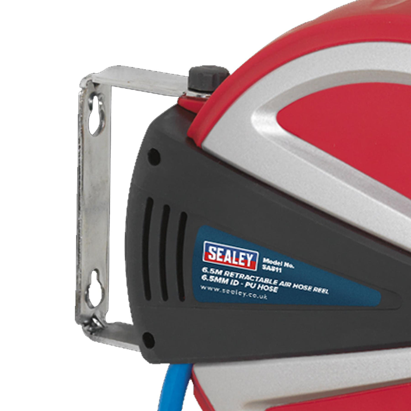 Sealey Retractable Air Hose Reel 6.5m 6.5mm ID - PU Hose