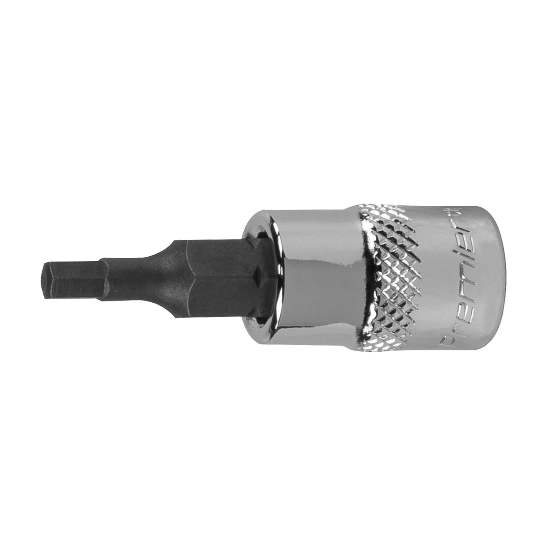 Sealey Hex Socket Bit 3mm 1/4"Sq Drive Chrome Vanadium Steel