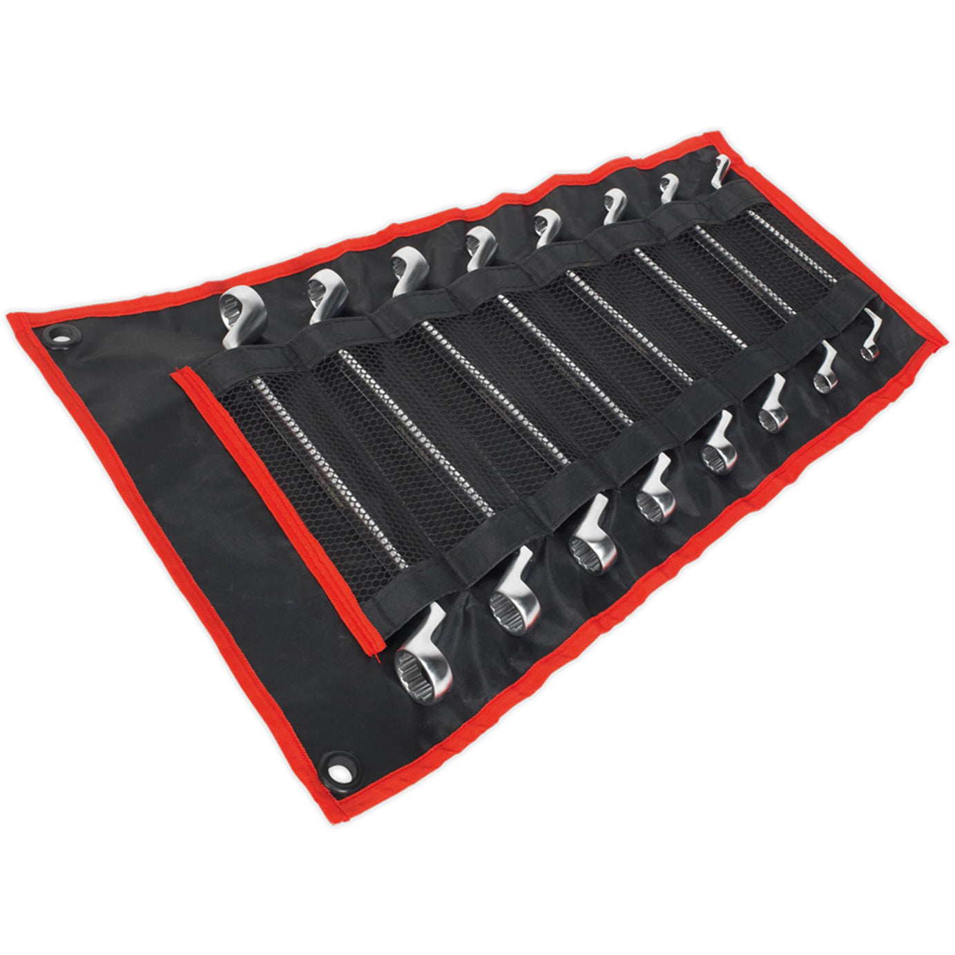 Sealey Offset Double End Ring Spanner Set 8pc Metric