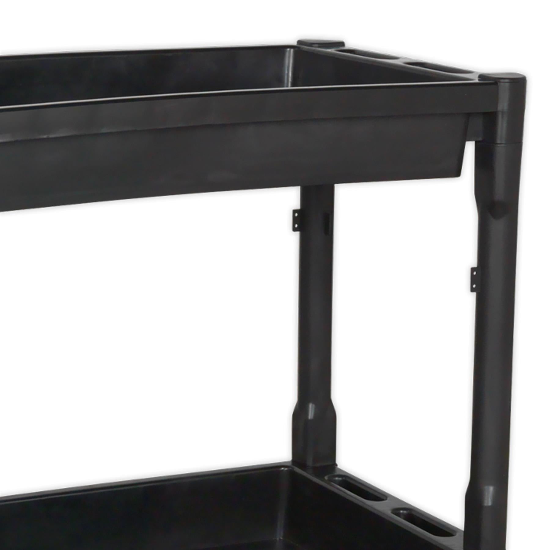 Sealey Trolley 2-Level Composite Heavy-Duty 80kg capacity per shelf