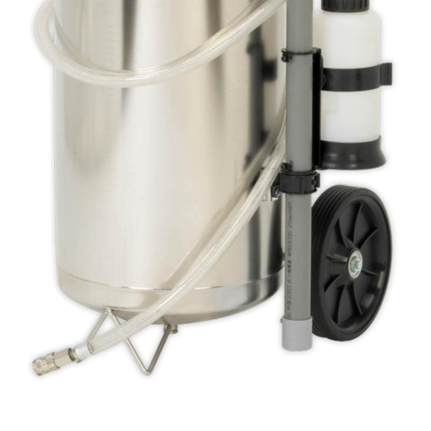 Sealey Air Operated Fuel Drainer 40L Stainless Steel